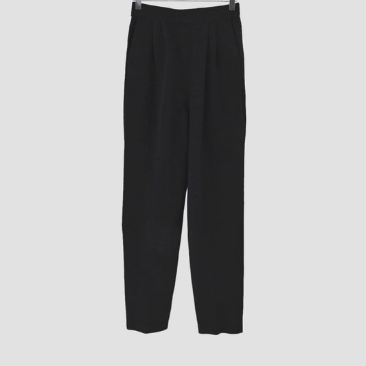 ST JOHN Pants Womens Size 6 Santana Knit Black High Waisted Trousers COLLECTION