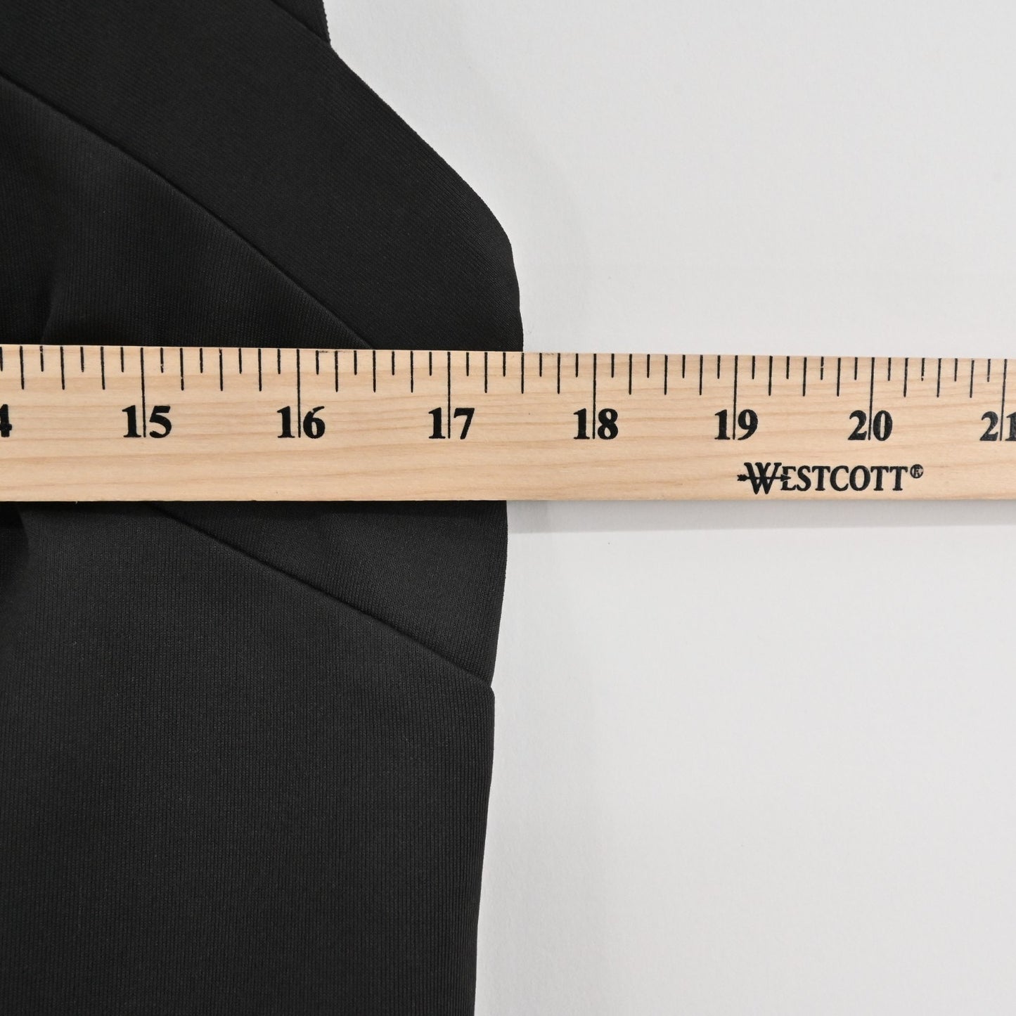 GRETCHEN SCOTT Jersey Isosceles Dress Size S Black Sheath Cotton Sleeveless