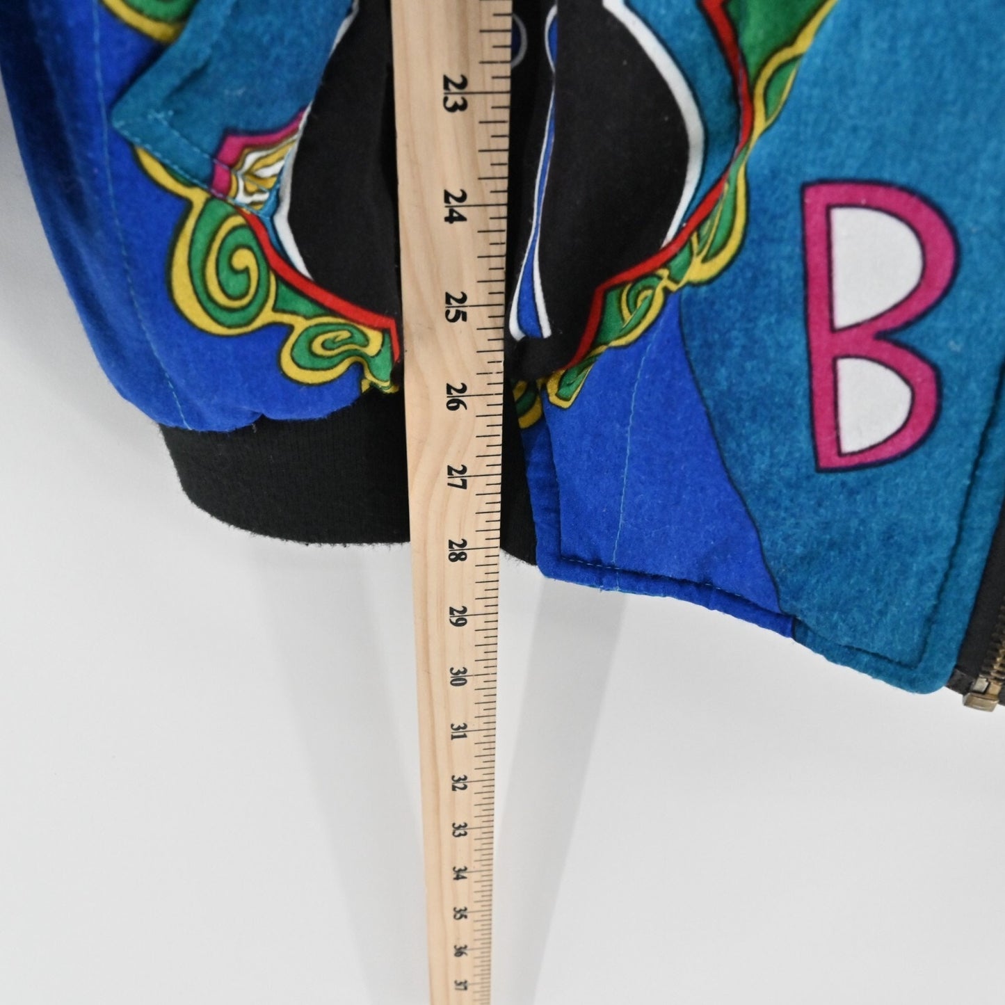 Vtg Bomber Jacket Womens Size L Dopamine Maximalist Sun Star Print Janeve Boho