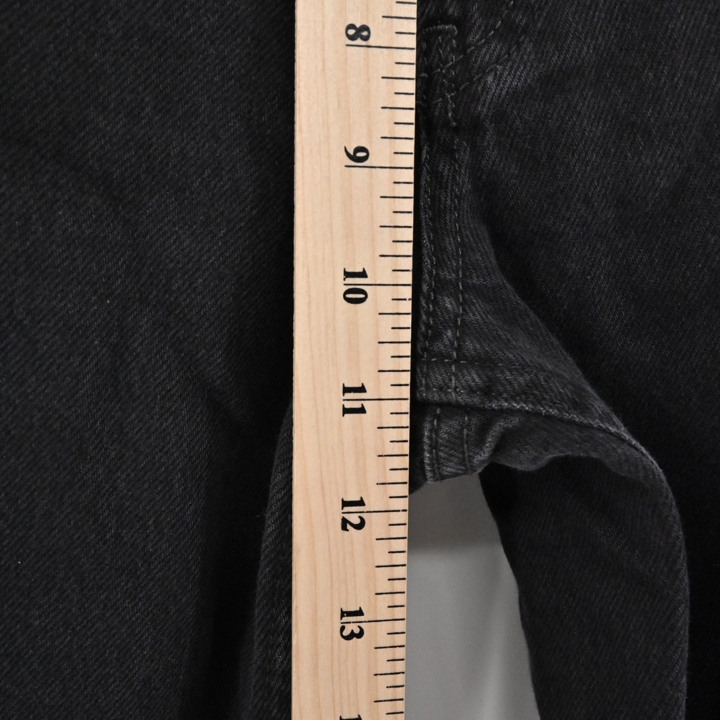 Free People Womens Maggie Mid Rise Straight Leg Jeans Size 30 Black We The Free