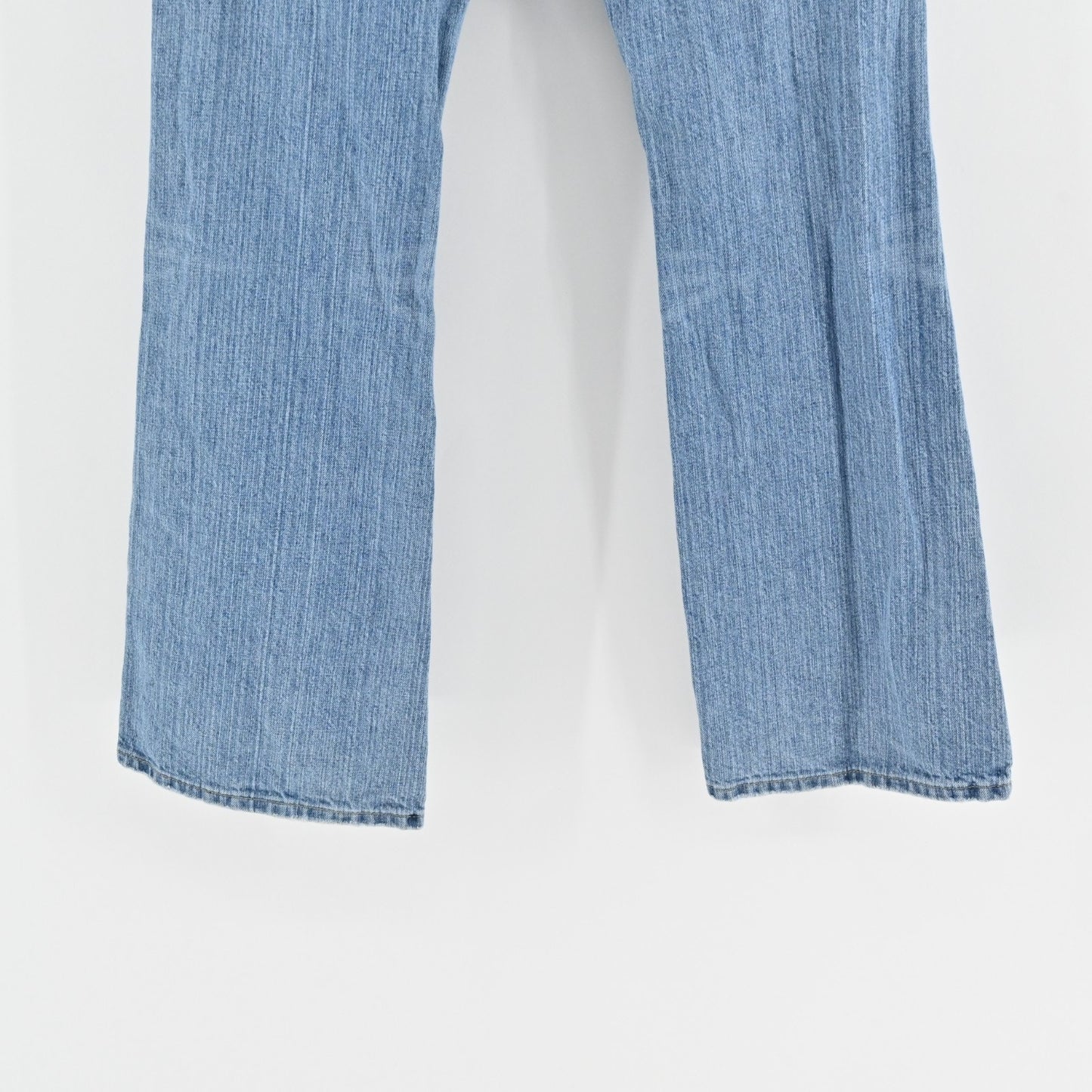 Vtg Y2k Floral Embroidered Jeans Sz 7 Low Rise Flare Distressed Paisley Festival