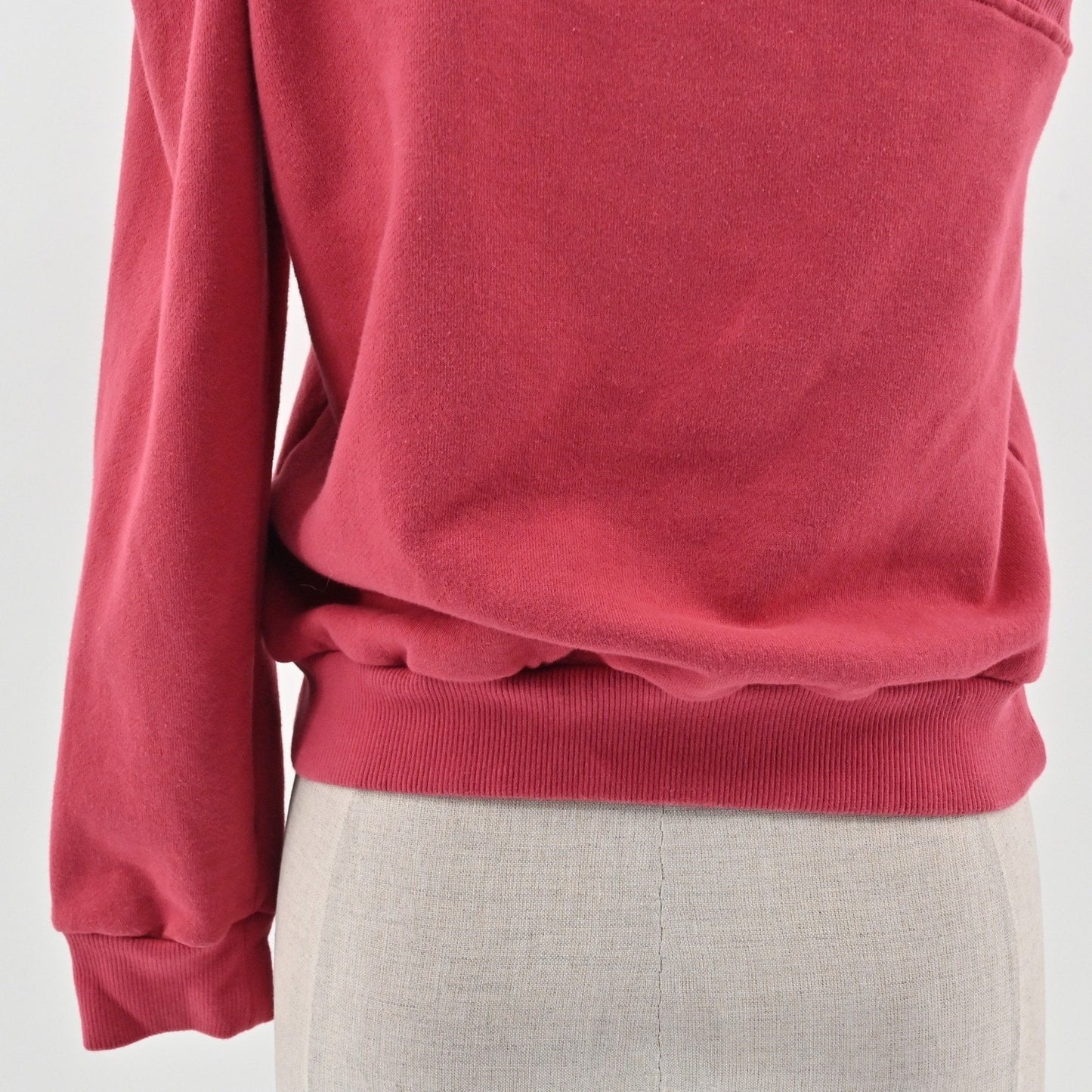 ALC Womens Crane One Shoulder Sweatshirt Size L Red Asymmetric Casual Pullover