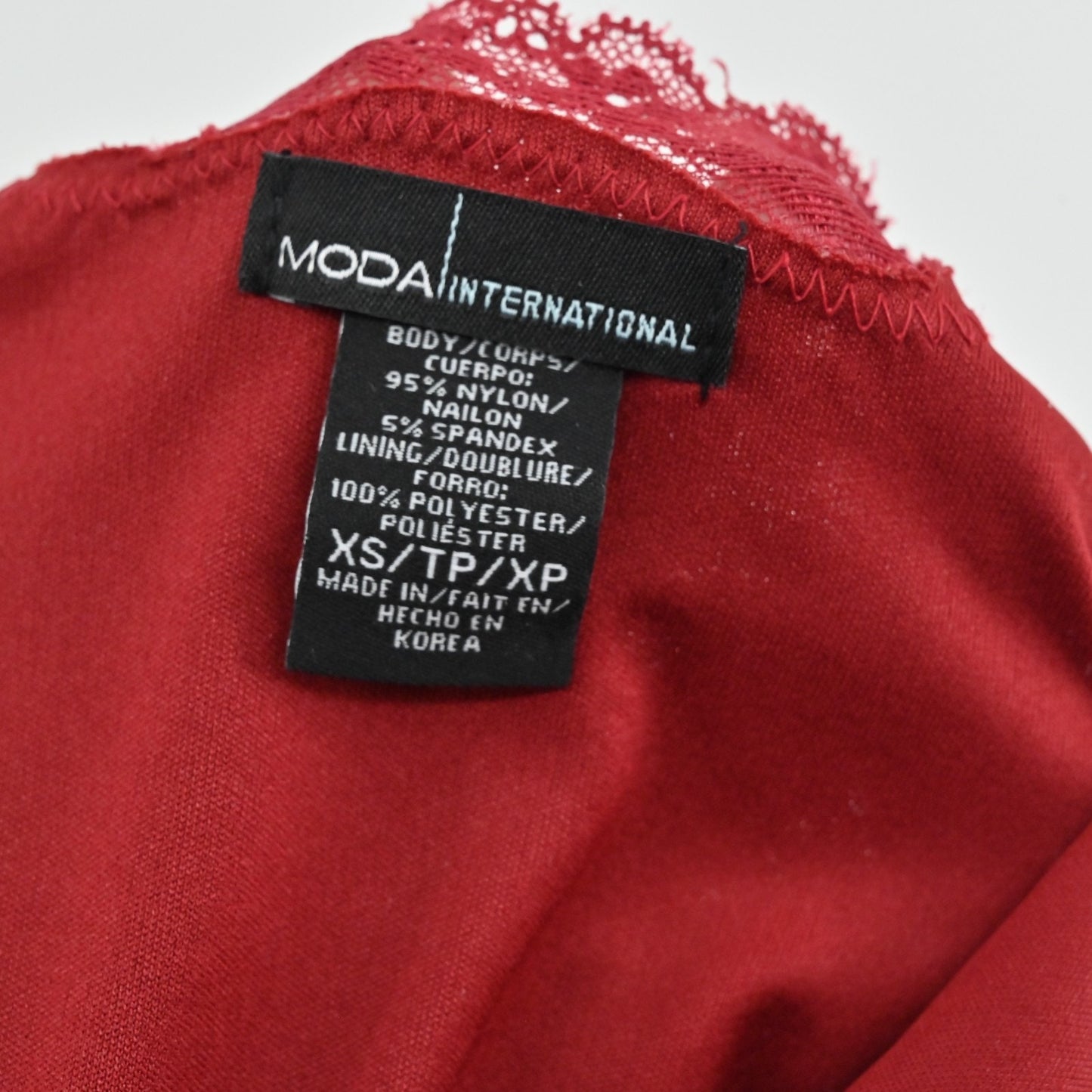 Vtg Y2k Red Lace Mini Dress Size XS Ruched Coquette Elegant Siren Sexy Romantic