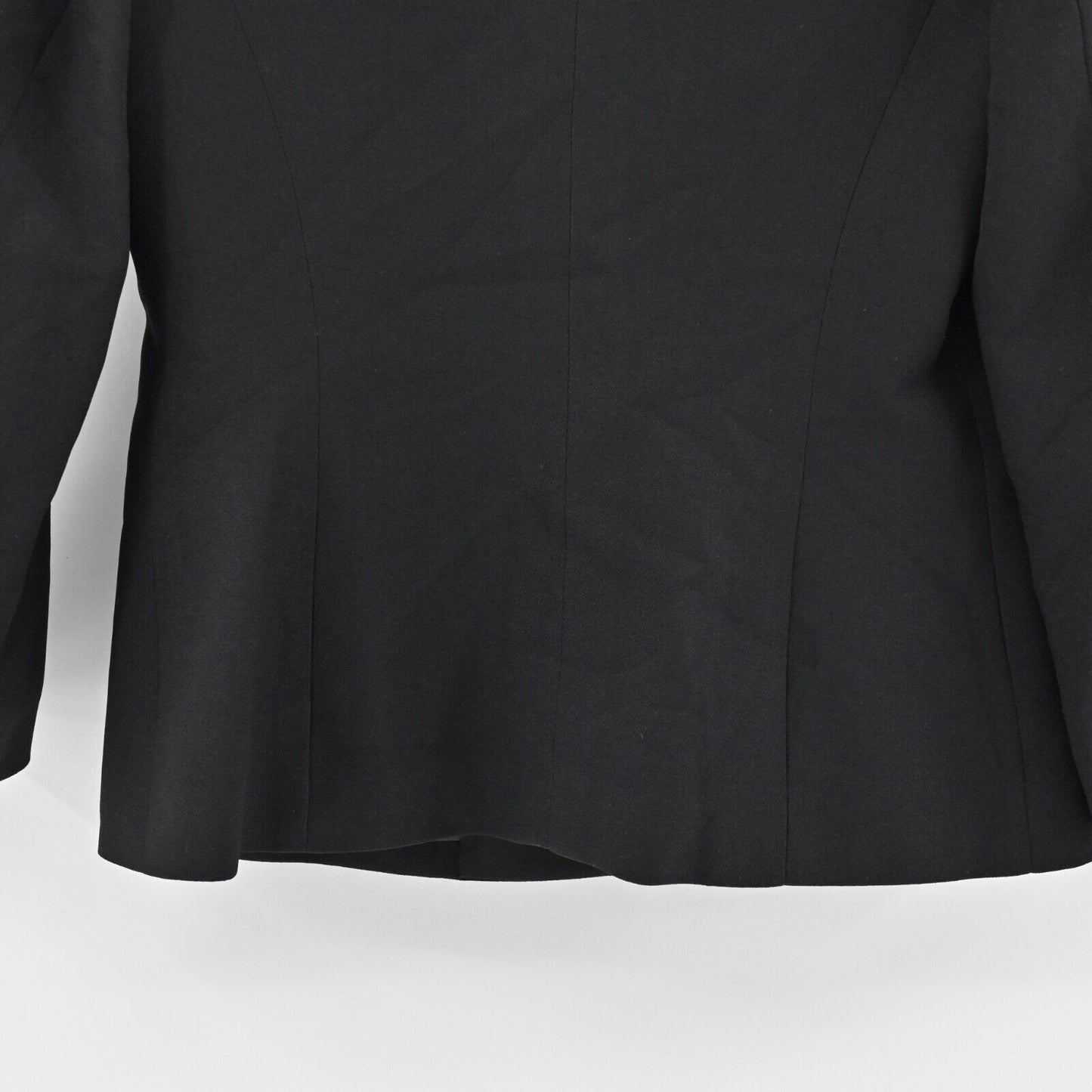 Vtg KASPER Blazer Womens Size 6 Solid Black Single Breasted Notch Collar Jacket