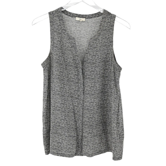 JOIE Top Womens Size S Black White Polka Dot Button Front Sleeveless Minimalist