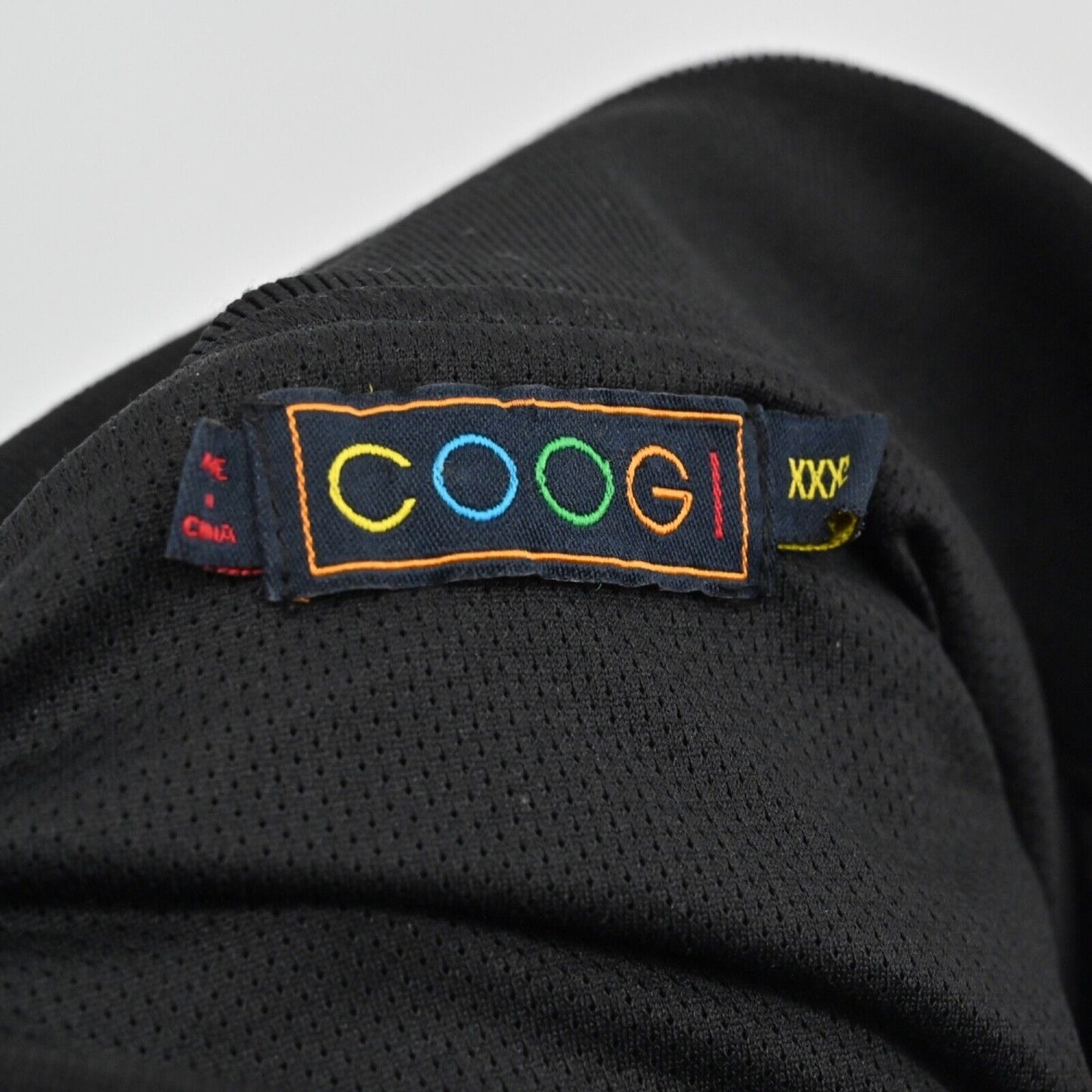 Vtg COOGI Jacket Mens Size 3XL Velour Track Black Full Zip Embroidered Retro 90s