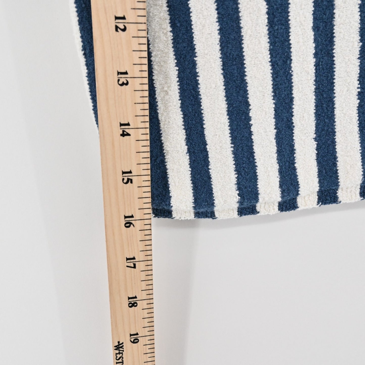 Free People Womens Roberta Striped Top Size S Blue Ivory Terrycloth FP Beach NEW
