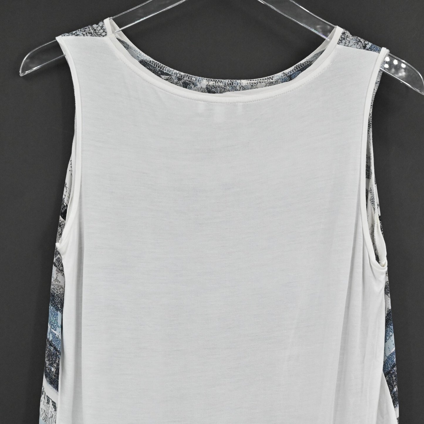 REISS Womens Top Size M Tash Print Sleeveless Silk Jersey Combo Tank Blouse