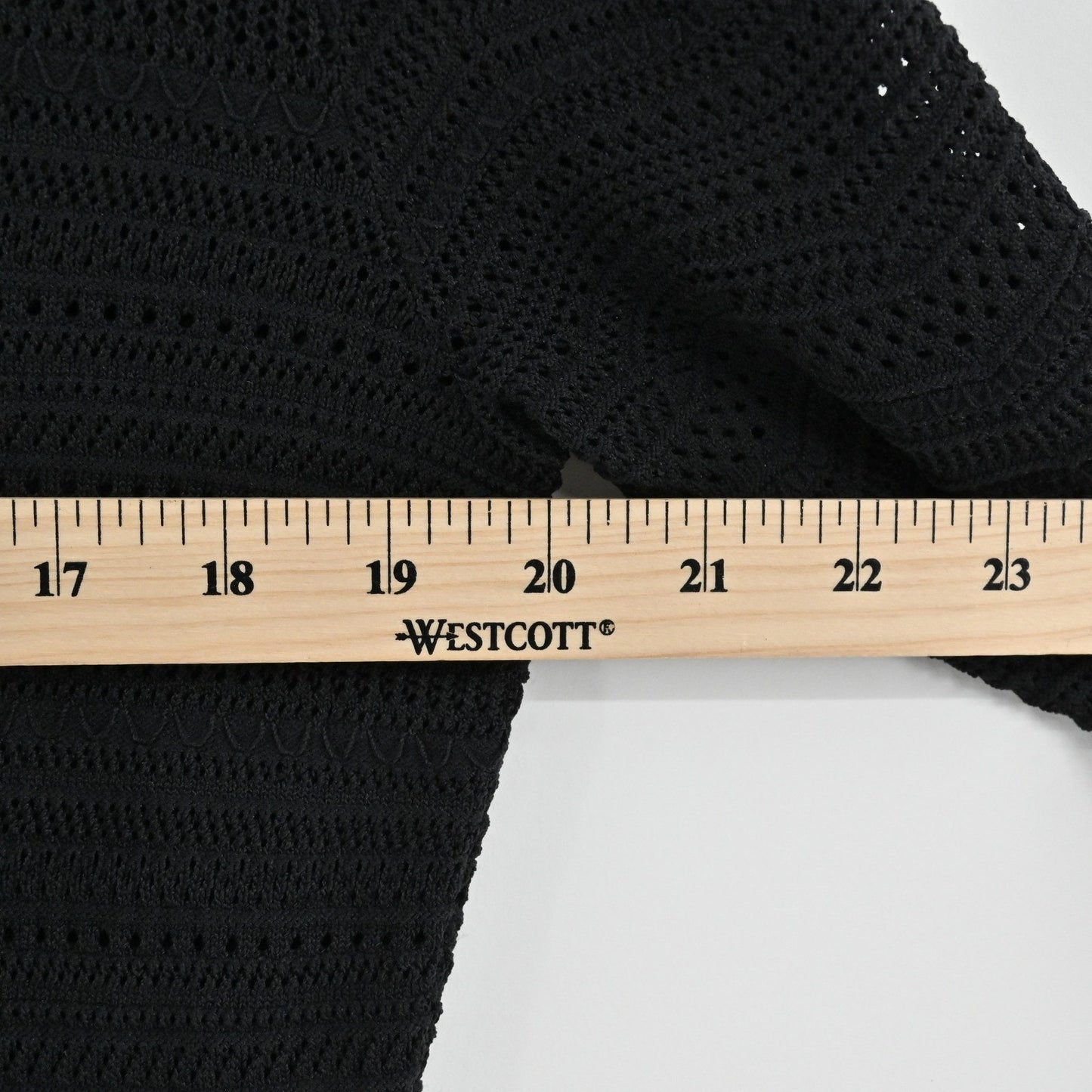 Ralph Lauren Crochet Knit Midi Dress Size M Black Long Sleeve Dark Romantic Boho