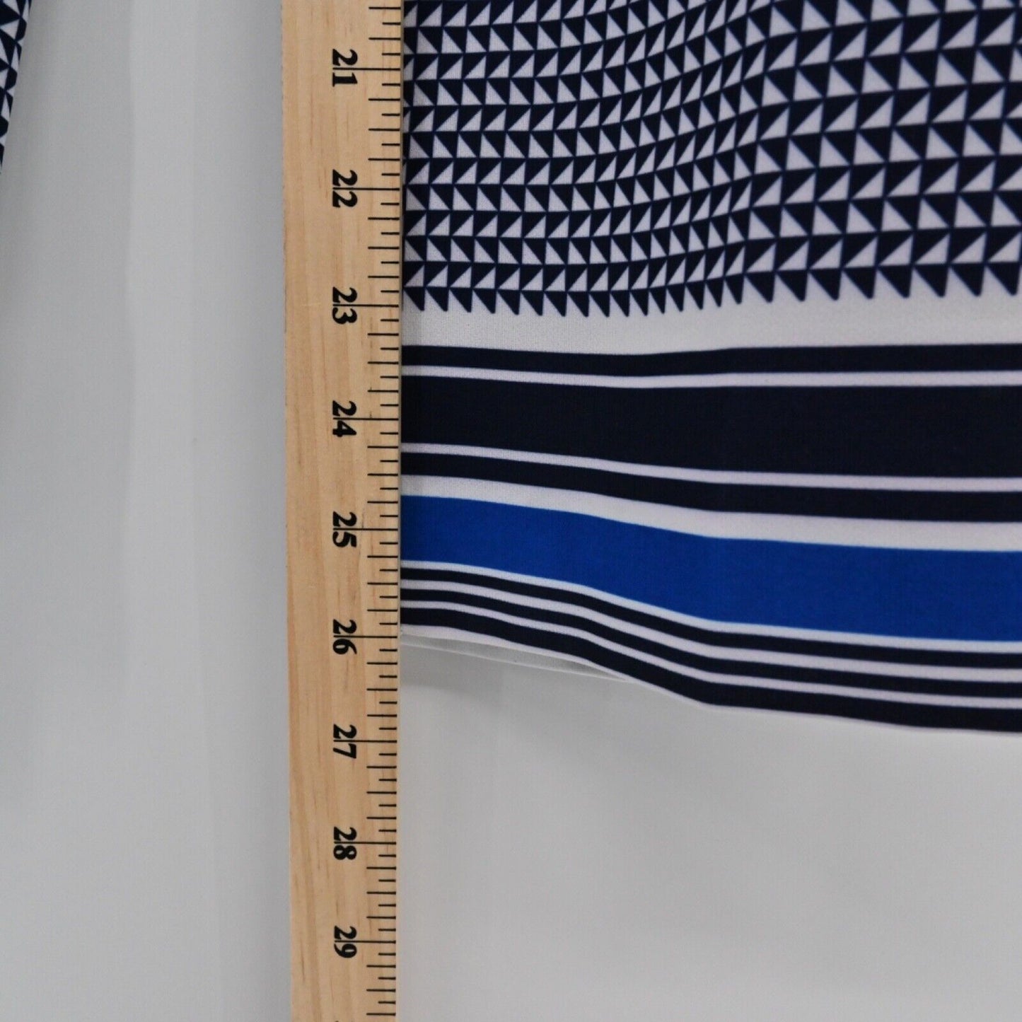 J CREW Pants Womens Size 6 Blue Geometric Stripe Drawstring Elastic Waist Drapey