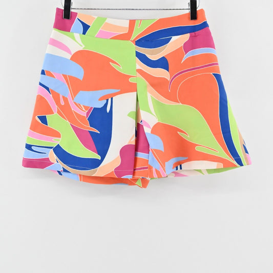FLYING TOMATO Skort Womens Size L Ideally Yours Printed Tropical Multicolor Chic