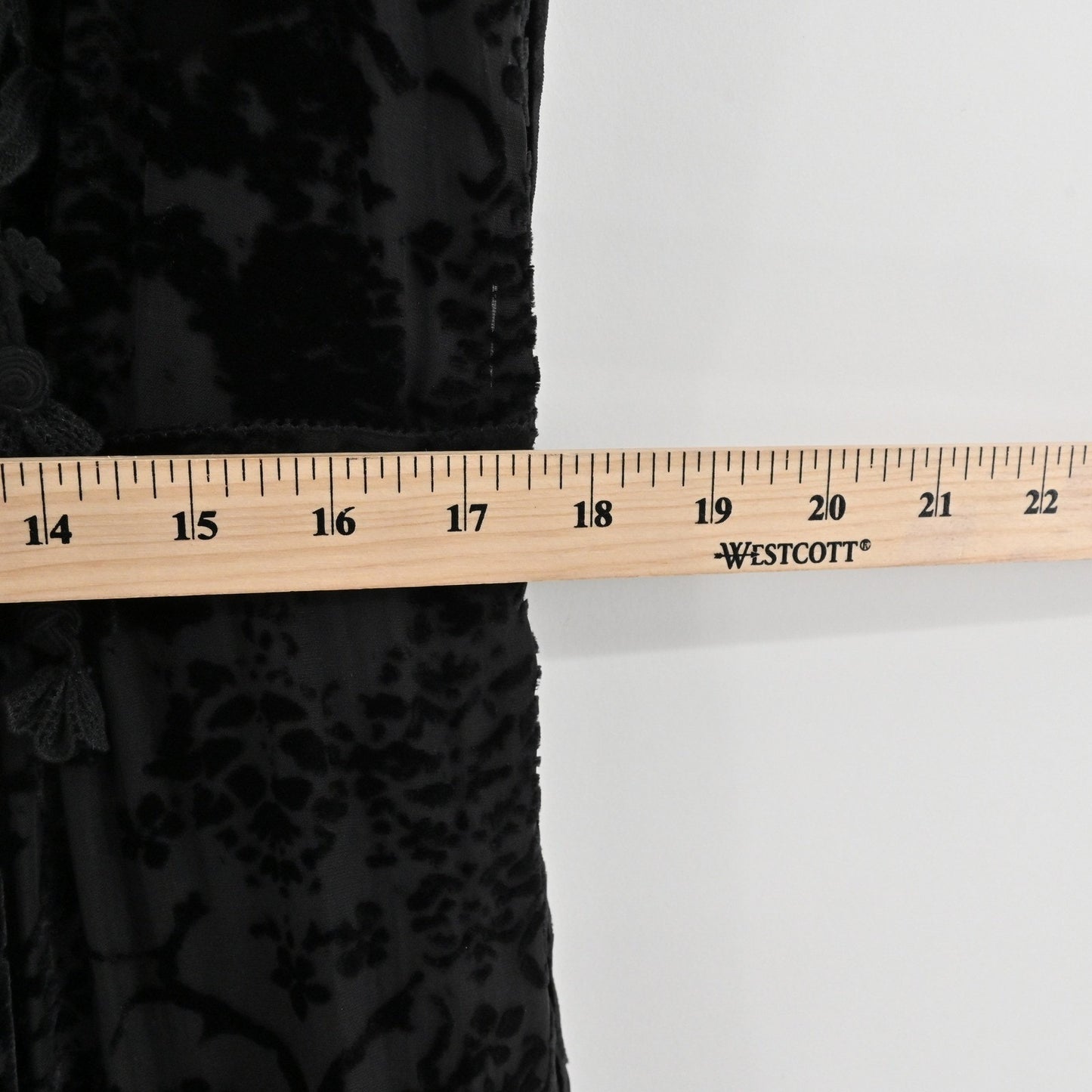 Elie Tahari Velvet Burnout Lace Dress Size XS Dark Romantic Black Witchy Vamp