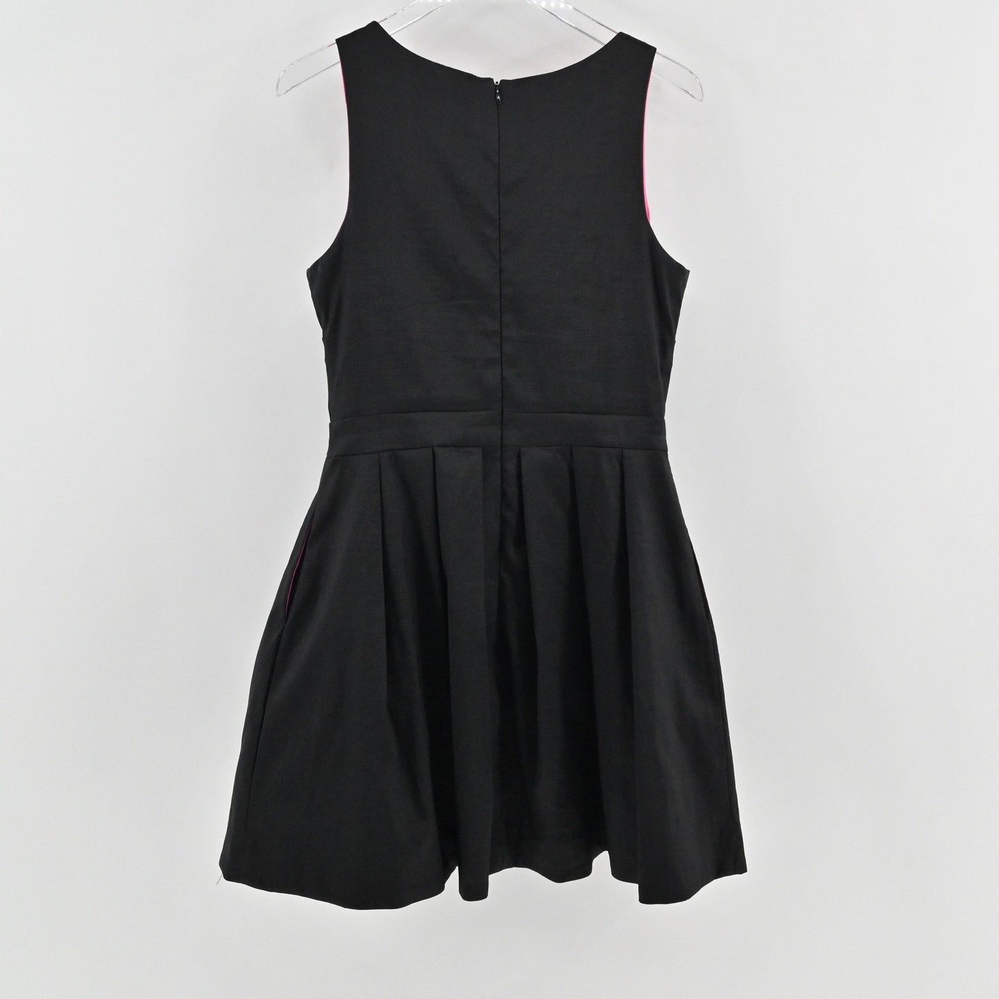 Betsy Adam Fit Flare Dress Size 12 Black Embellished Whimsigoth Cocktail Party