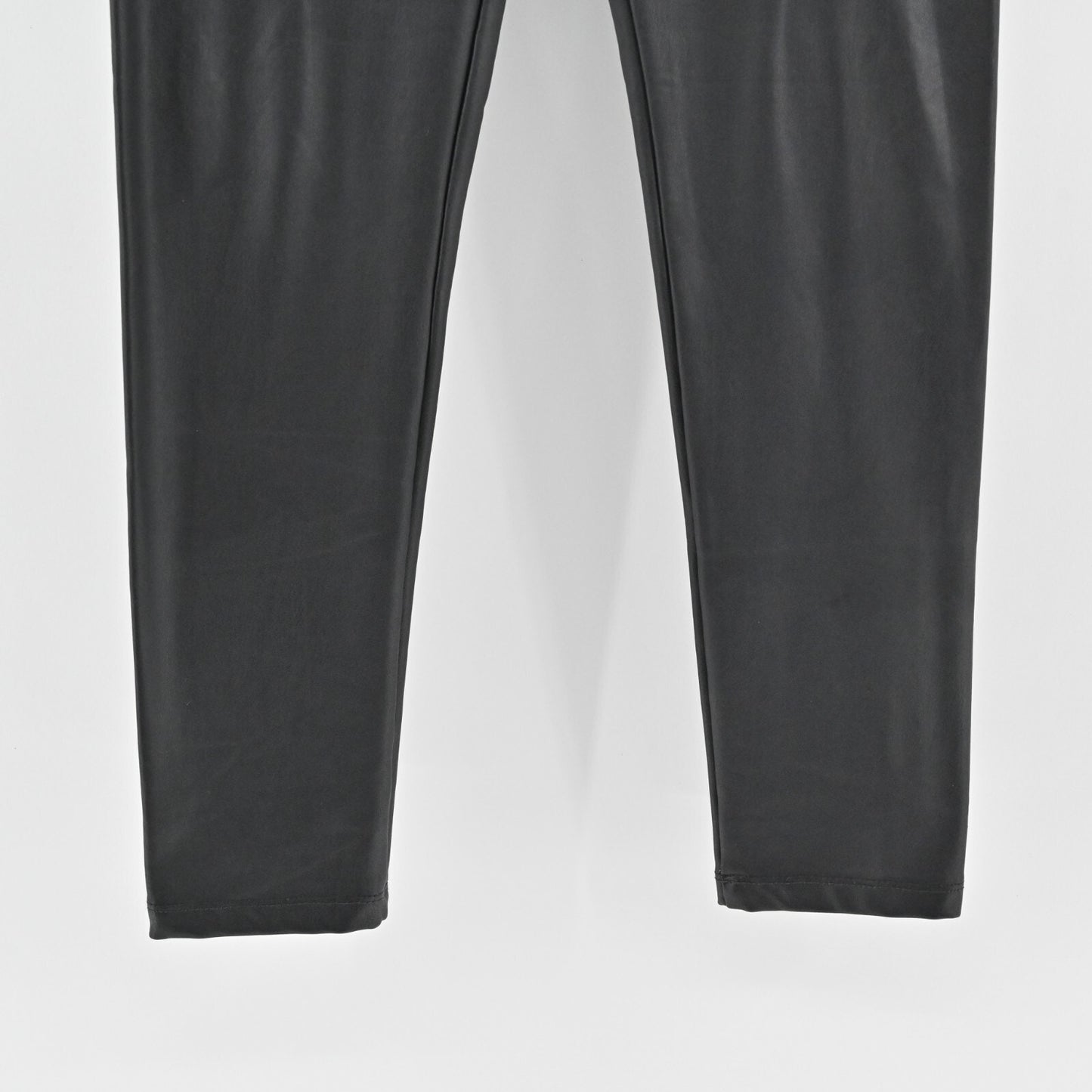 7 FOR ALL MANKIND Leggings Womens Size XS Solid Black Faux Leather Pull On Pants