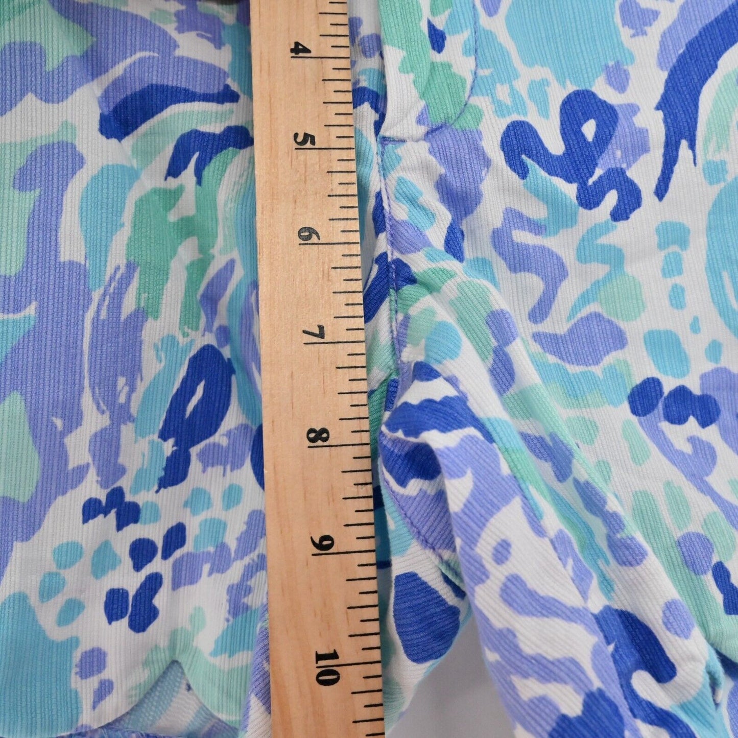 LILLY PULITZER Shorts Womens Size 0 Buttercup Scalloped 5" Lilac Nice Ink Print