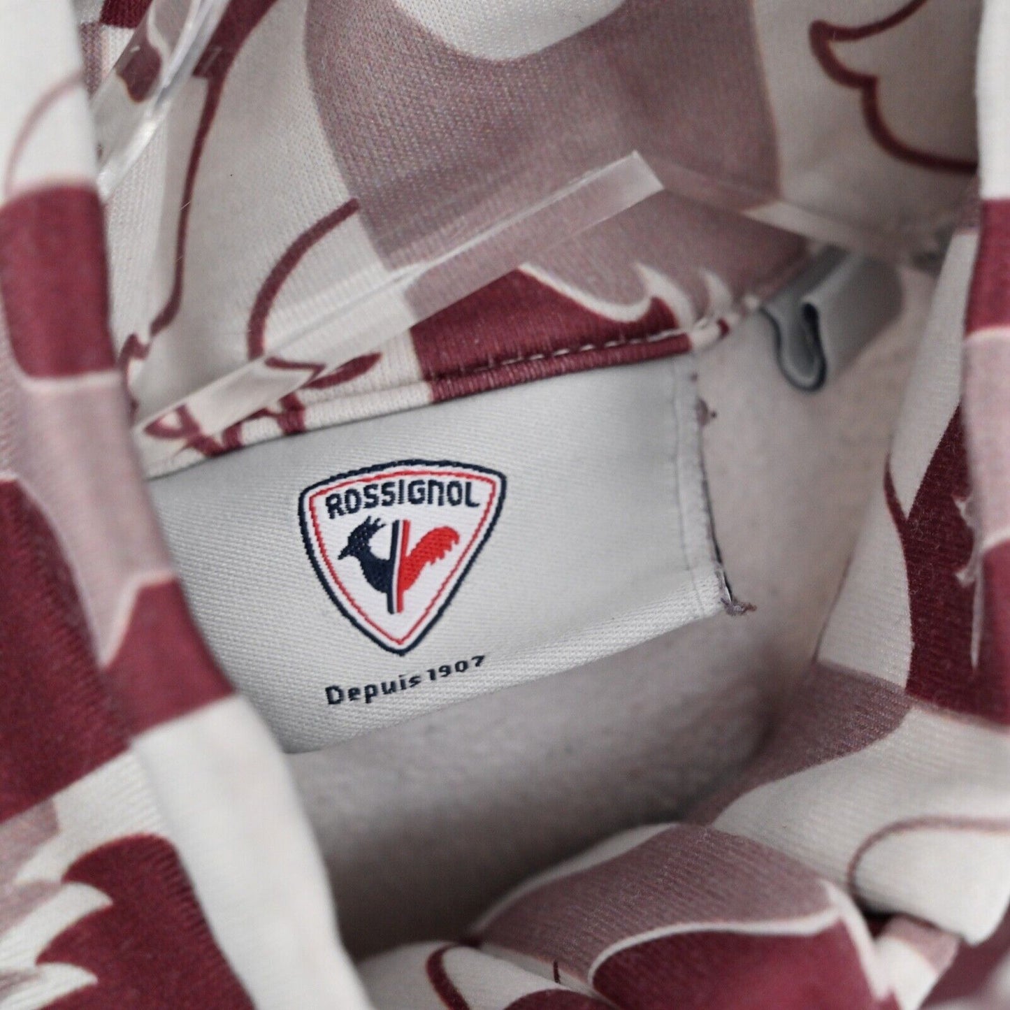 ROSSIGNOL Jacket Womens Size XS Red Rooster Print Palmares Quarter Zip Pullover