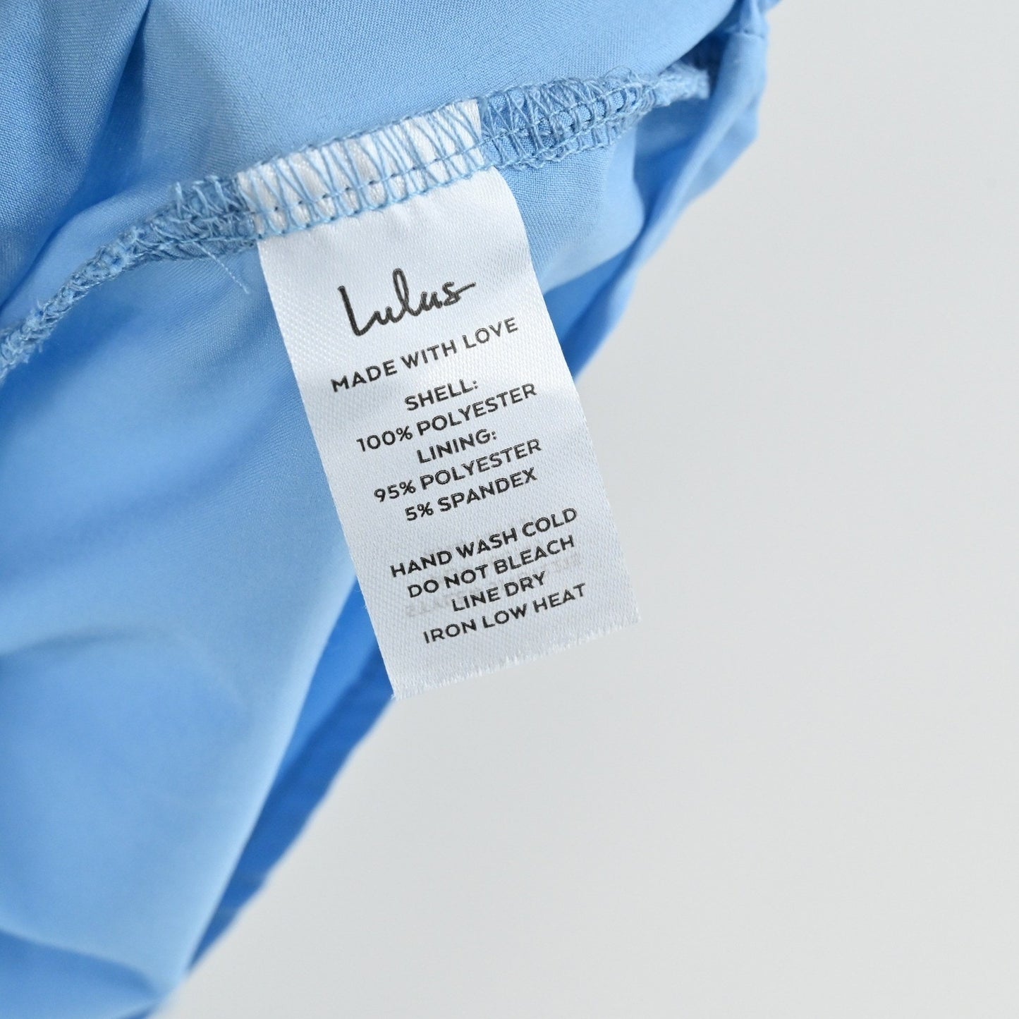Lulus Womens Pleated Babydoll Dress Size XL Light Blue Romantic Flowy VNeck NEW
