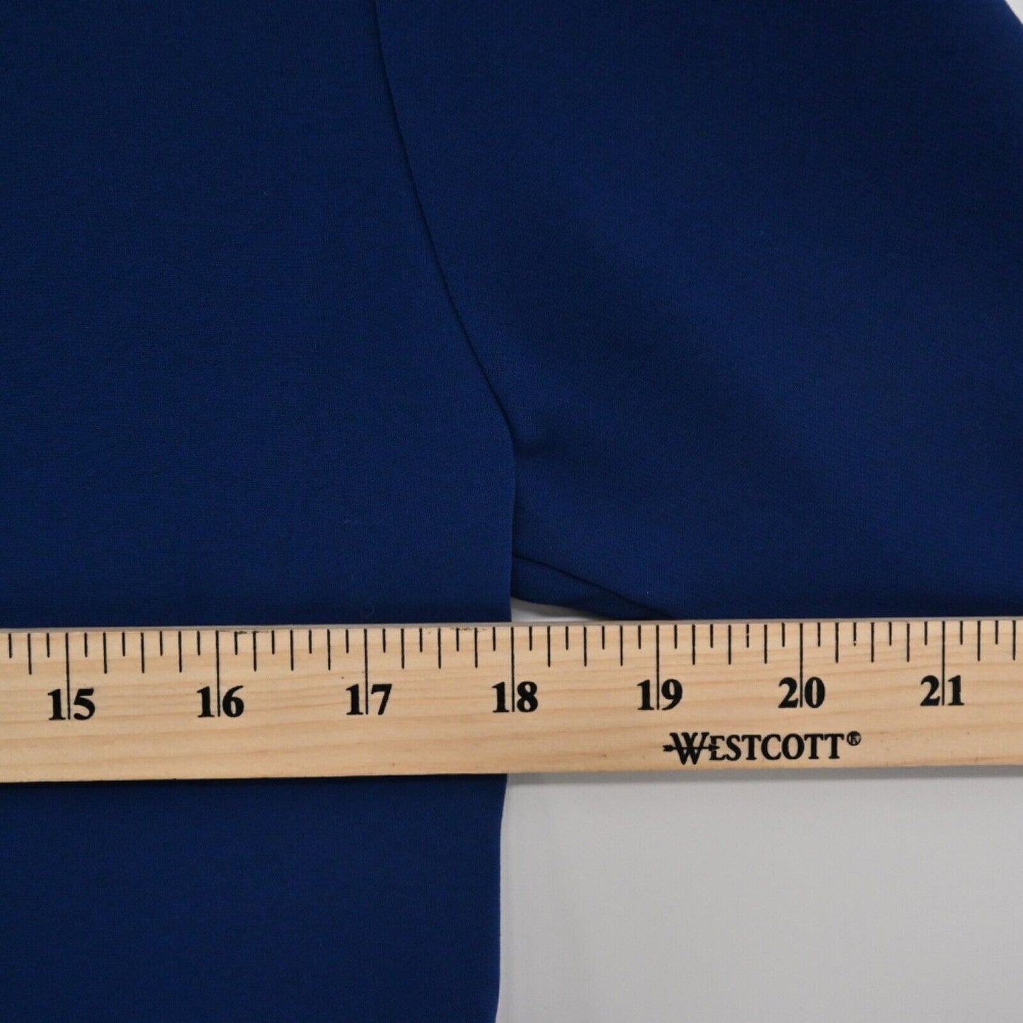 AMANDA UPRICHARD Dress Womens Sz XS Royal Blue Deep Vneck Long Sleeve Shift USA
