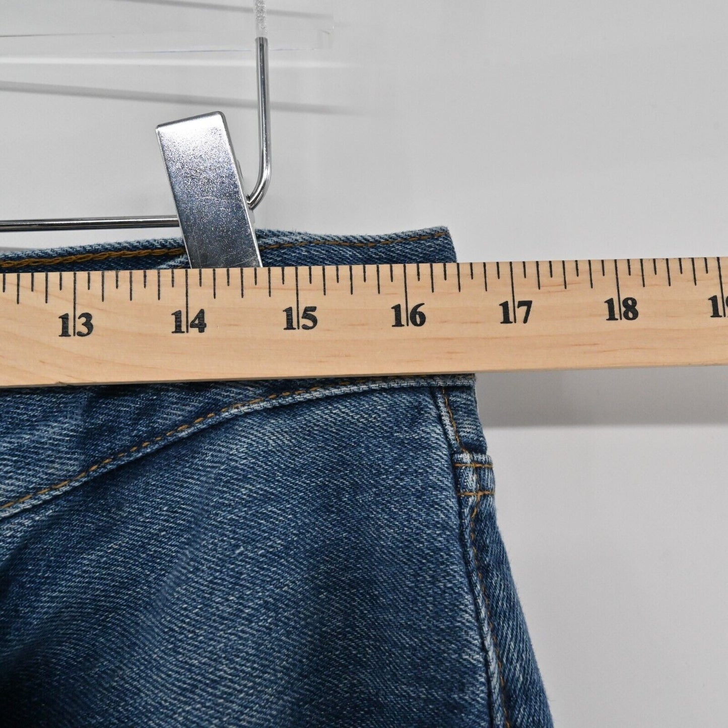 ZARA Jeans Womens Size 8 Wide Leg High Waisted Classic Blue Denim Casual Baggy