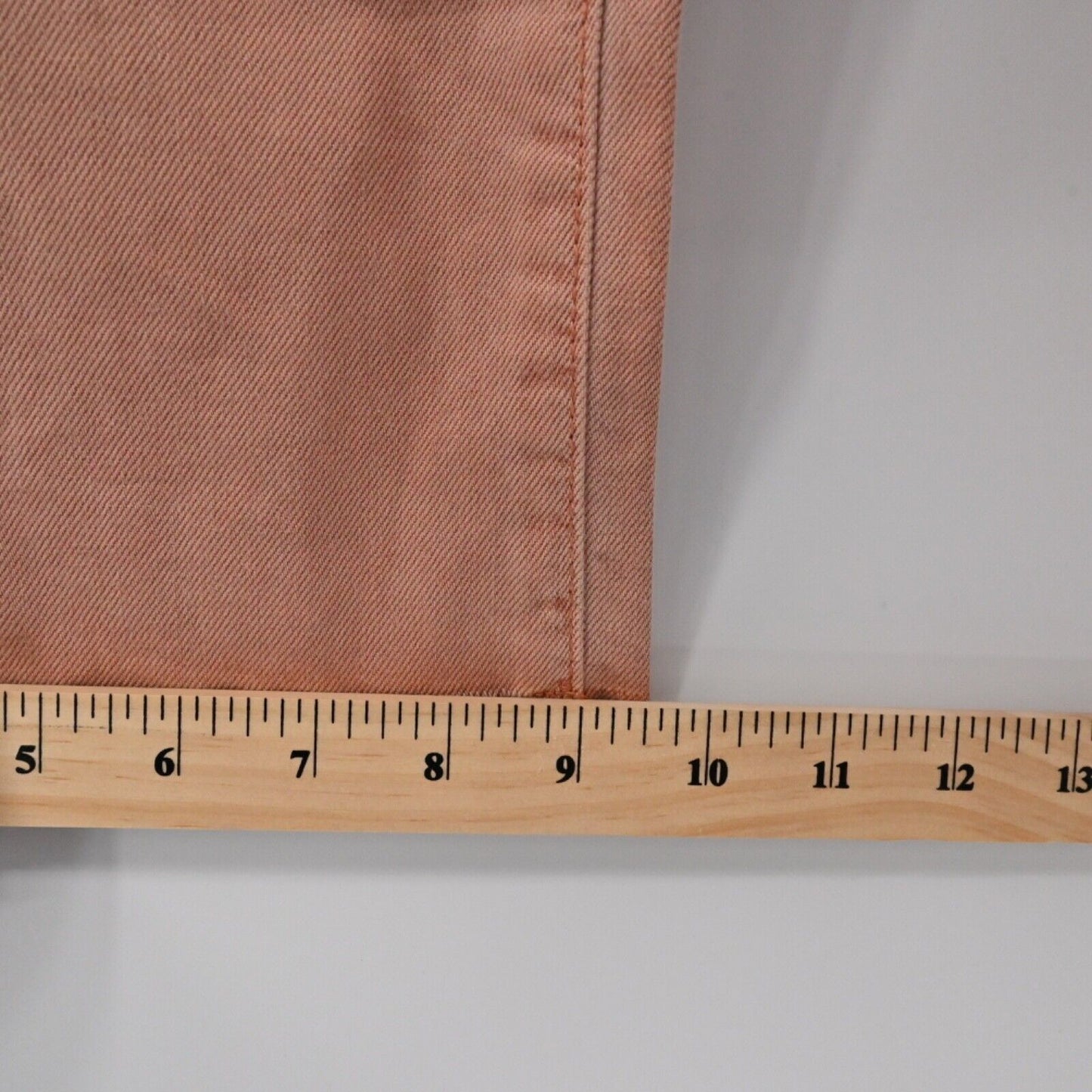 AMERICAN EAGLE Jeans Womens Sz 6 Blush Pink High Rise Wide Leg Crop Raw Hem Boho