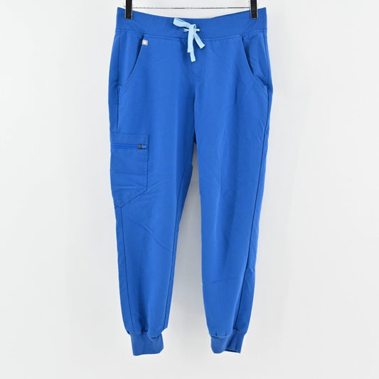 FIGS Scrub Pants Womens Size SP Zamora Jogger Solid Blue Technical Collection