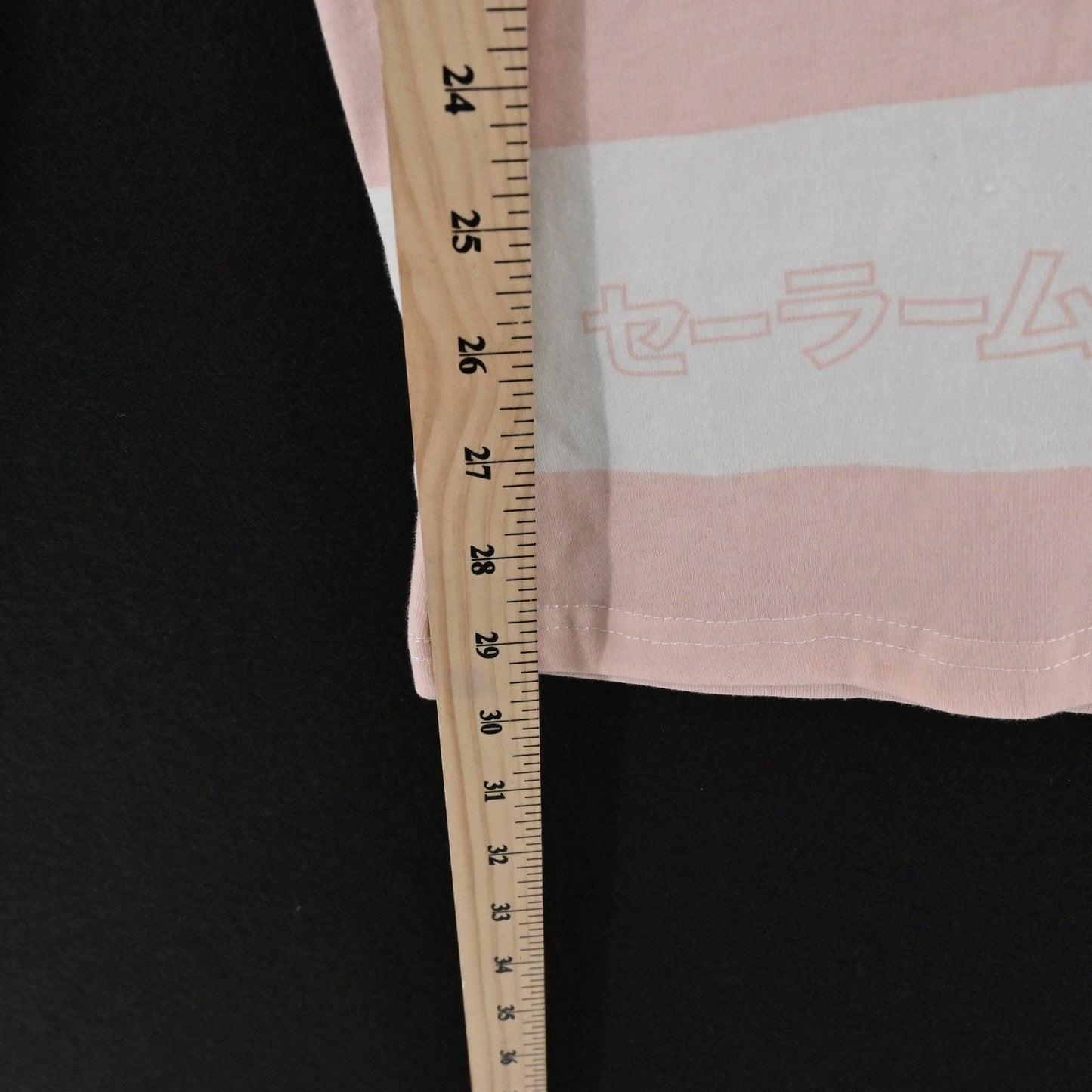 Sailor Moon Pink Stripe Long Sleeve Polo Shirt Size M Anime BoxLunch Exclusive