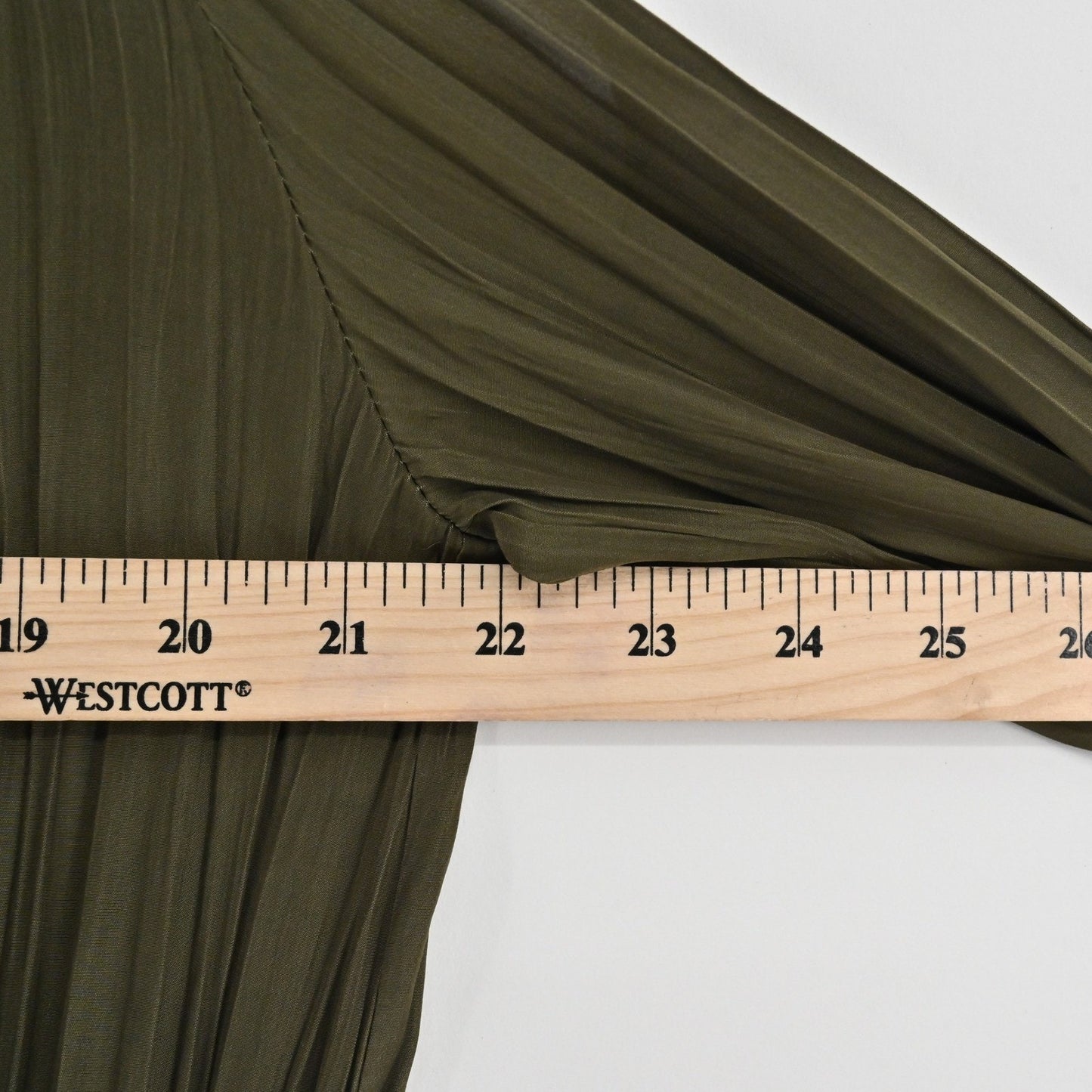 Ramy Brook Lauren Cold Shoulder Dress XXS Olive Green Pleated Earthy Ethereal