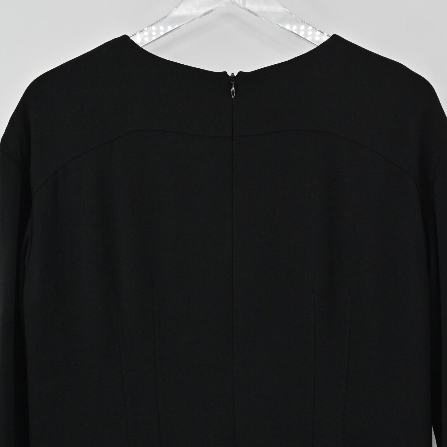 BROOKS BROTHERS Top Womens Size 4 Long Sleeve Classic Solid Black Lined Blouse