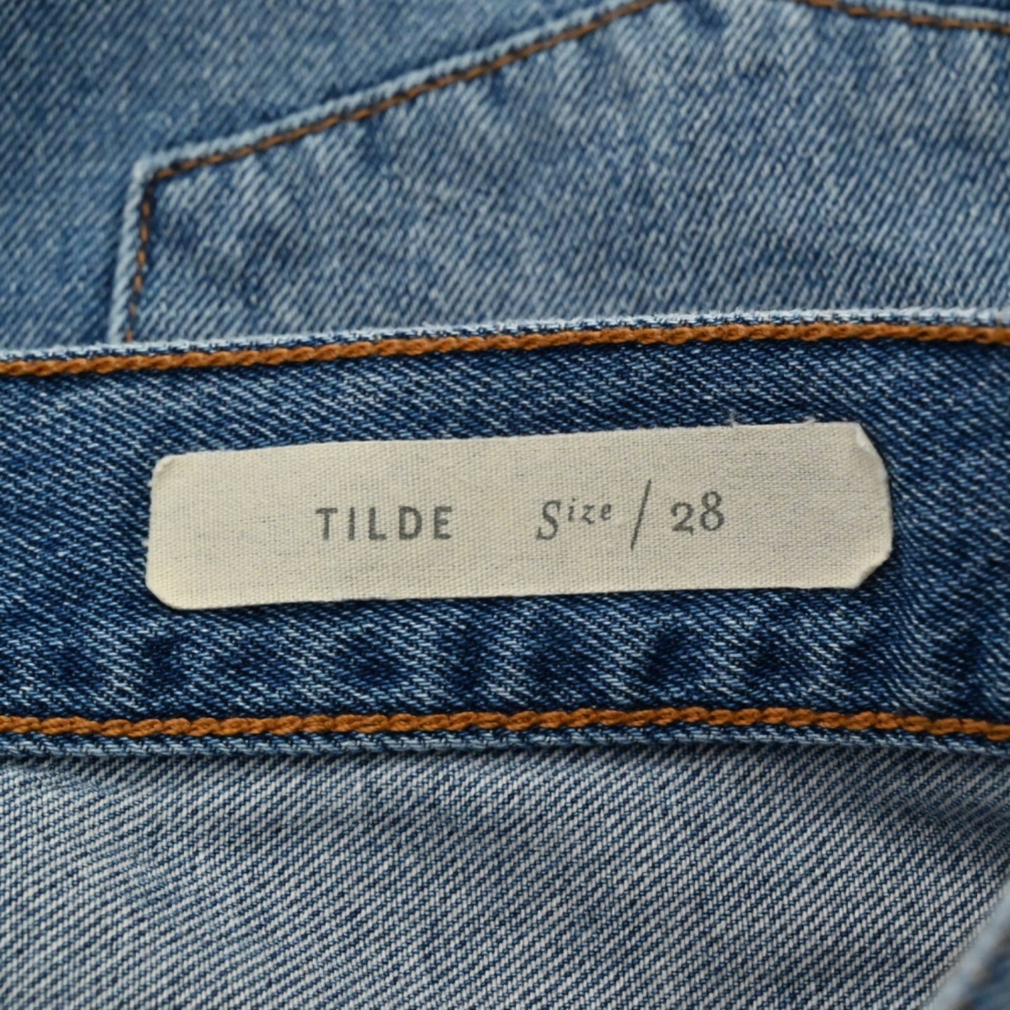 ANTHROPOLOGIE Pilcro Letterpress Womens Tilde Jeans Sz 28 High Rise Boho Patch