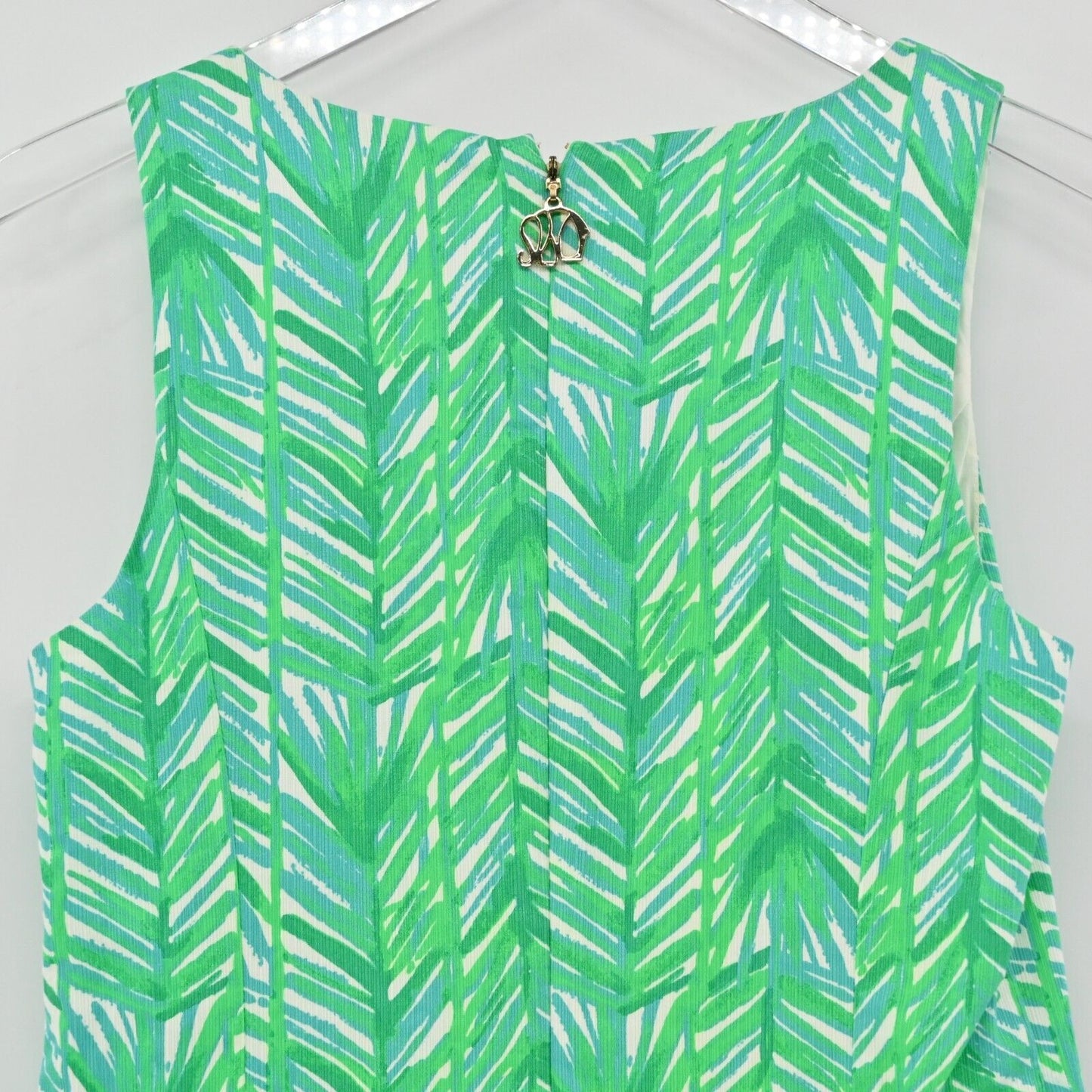 LILLY PULITZER Dress Womens Sz 2 Tandie Shift Sleeveless VNeck Costa Verde Print