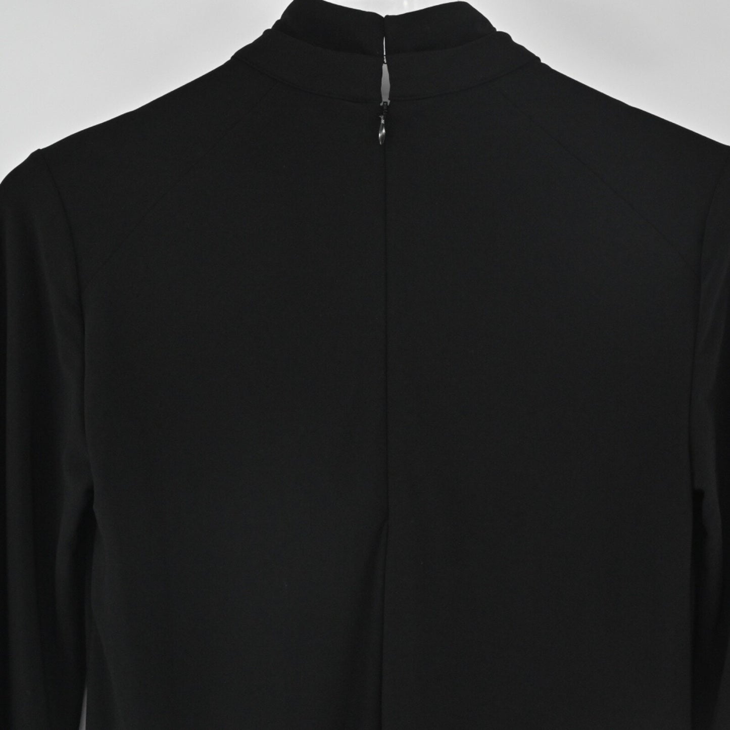 WHBM Mock Neck Knit Sheath Dress Size 2 Black Dark Romantic Whimsigoth Keyhole