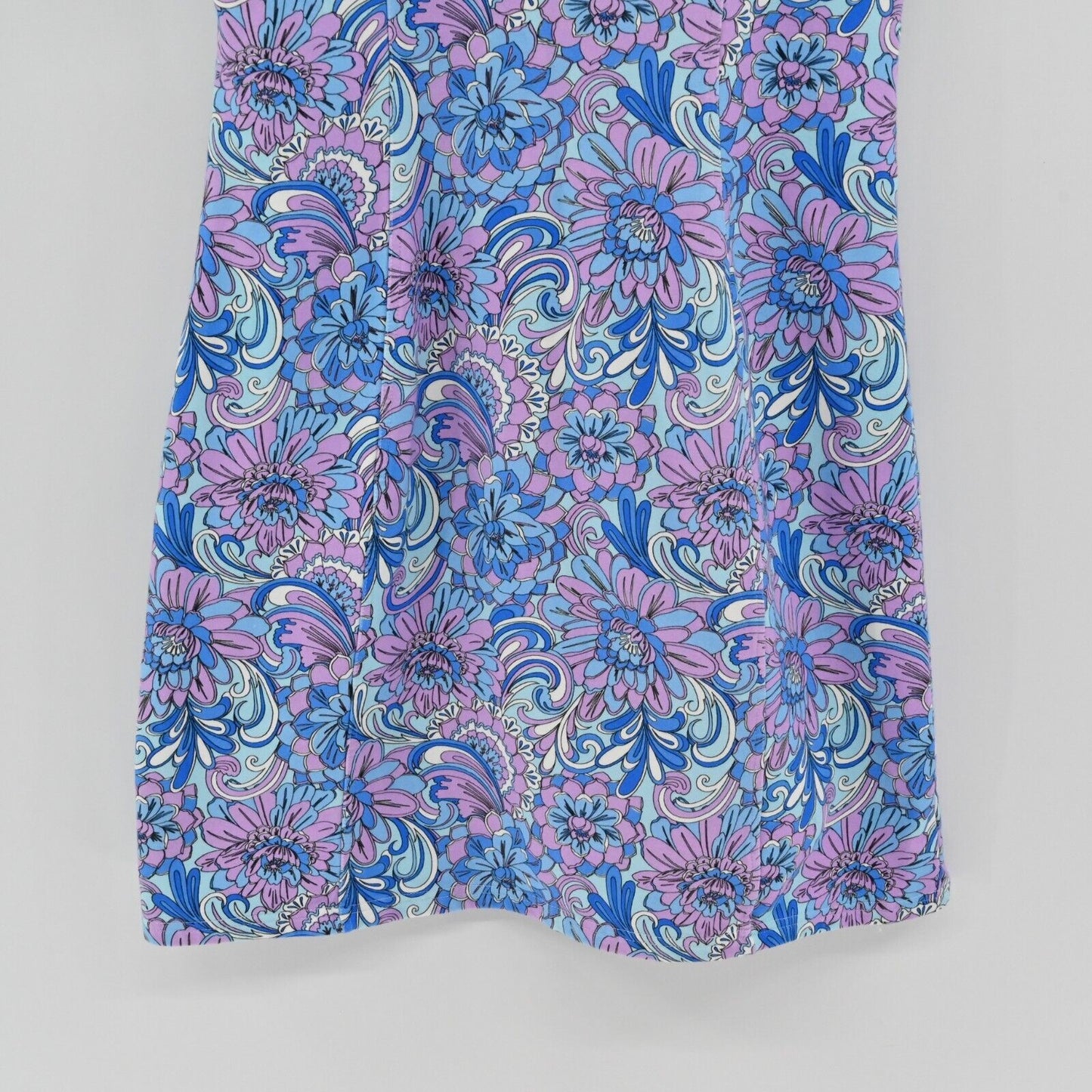 BOSTON PROPER Dress Womens Size L Abstract Floral Print Sleeveless Chic Zip