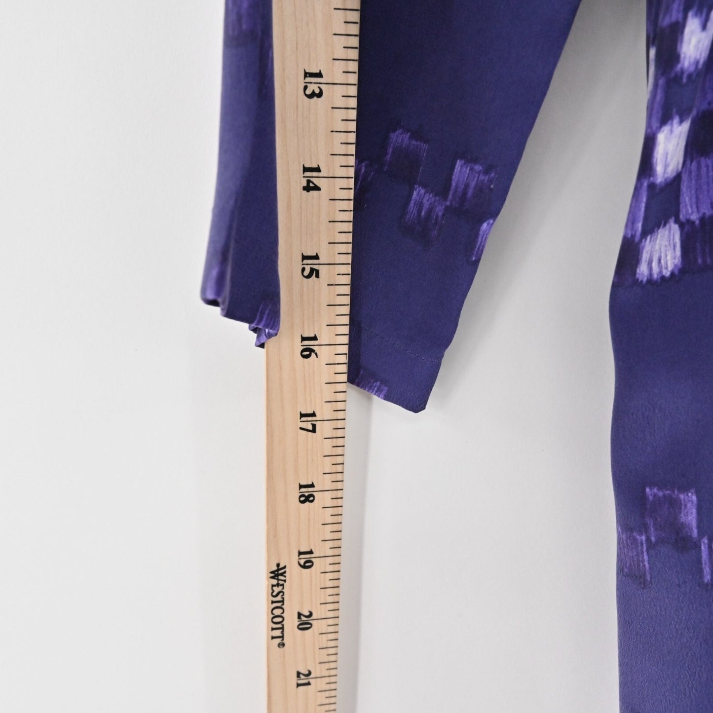 EQUIPMENT Aubrey Dress Size S Silk Ultra Marine Check Purple Print Shift Mini