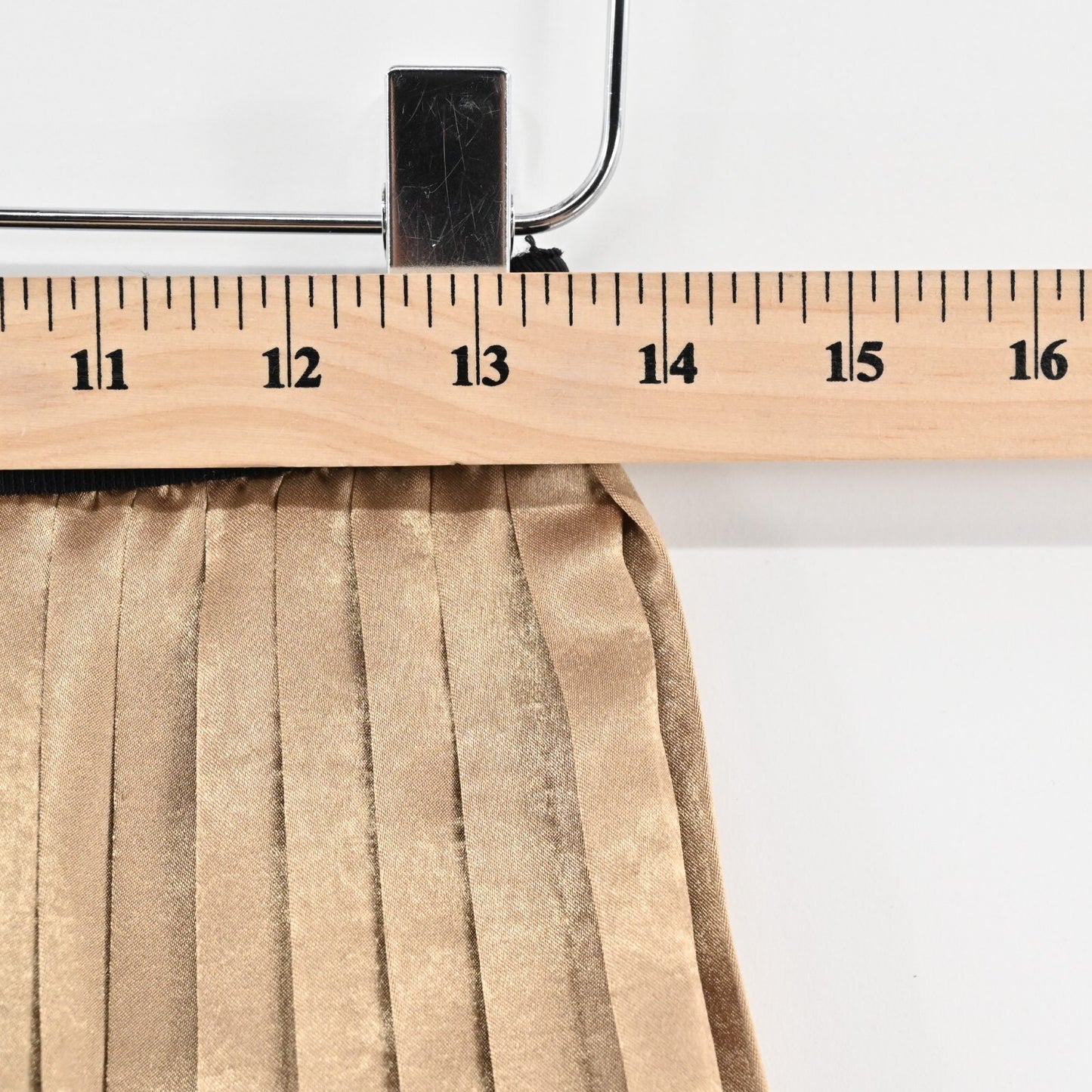 Joie Skirt Womens Size XS Pleated Elastic Waist Pull On Knee Length Gold Capsule