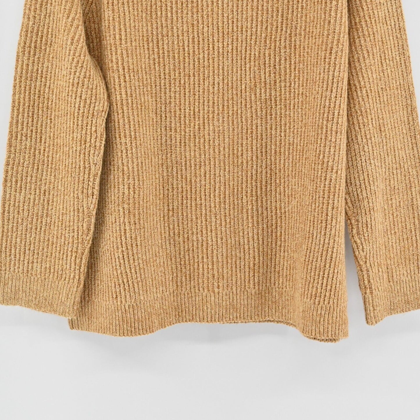 BP Nordstrom Sweater Womens Sz XL Tan Boulder Plaited Stitch Recycled Blend NEW