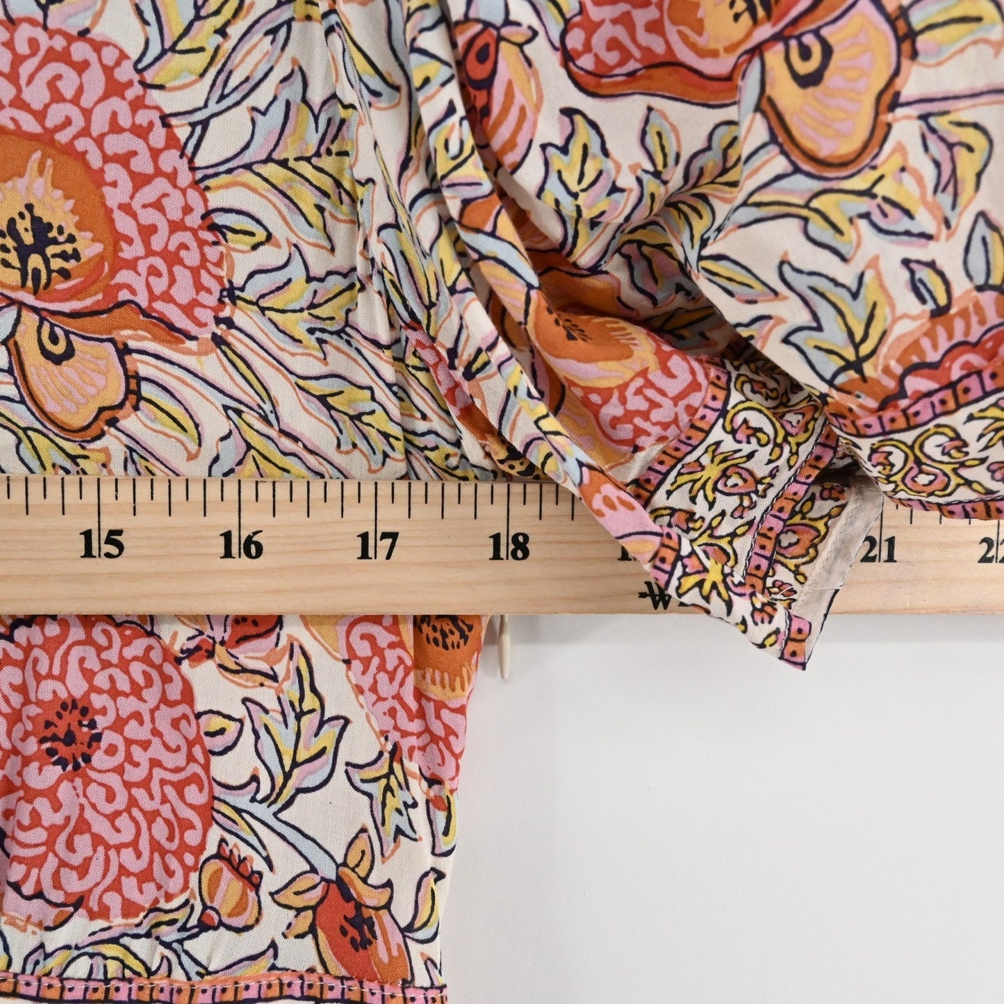 BASH Valia Dress Sz S Ocre Floral Bohemian Feminine Whimsical Romantic Ethereal