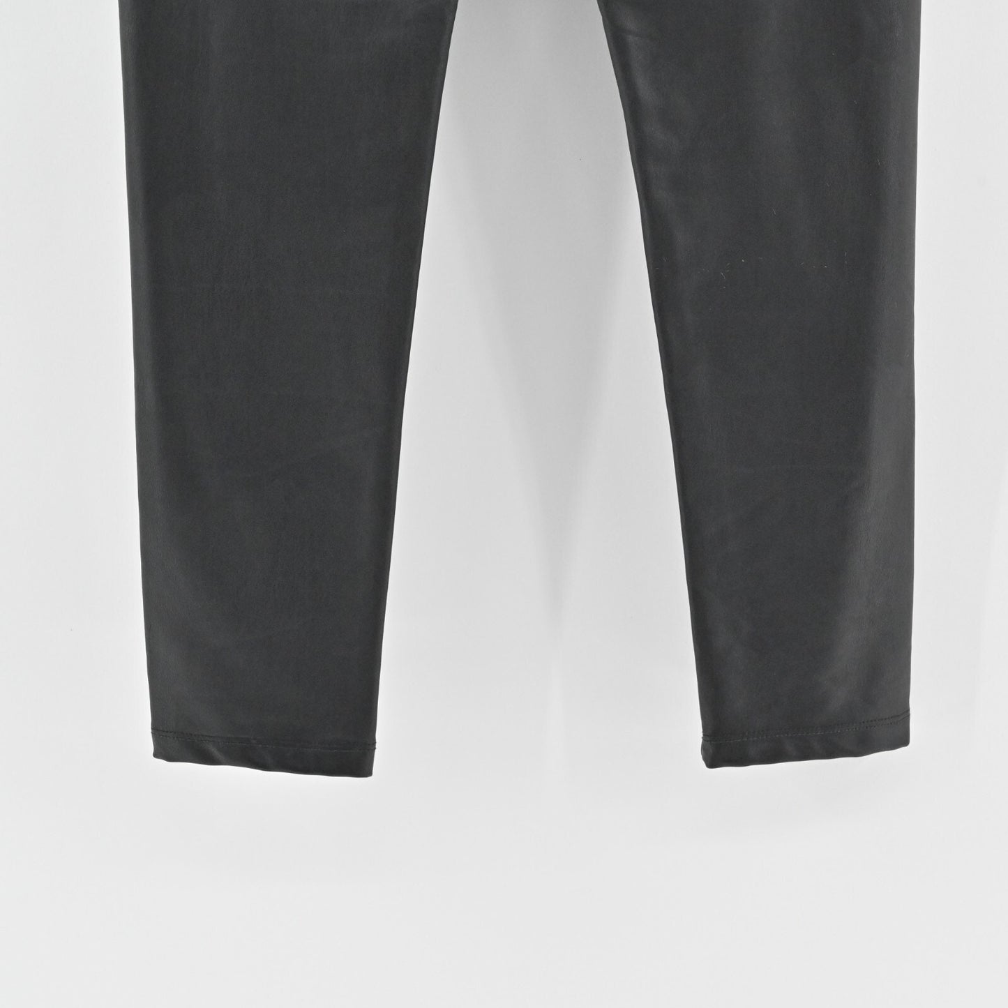 7 FOR ALL MANKIND Leggings Womens Size XS Solid Black Faux Leather Pull On Pants