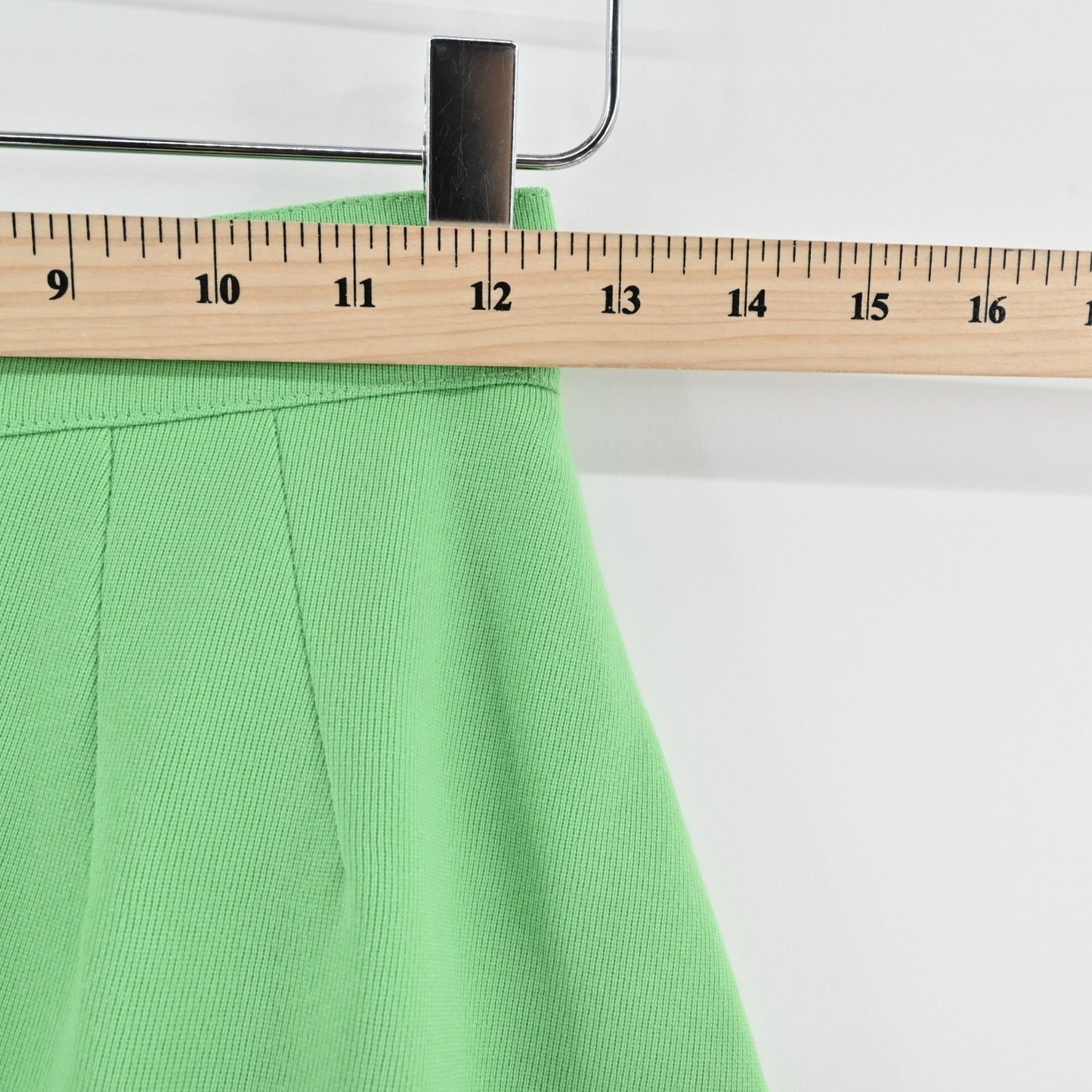Vtg Hexagone Green Pencil Skirt Womens Skirt Size 38 Wool Mod Retro Twee Paris