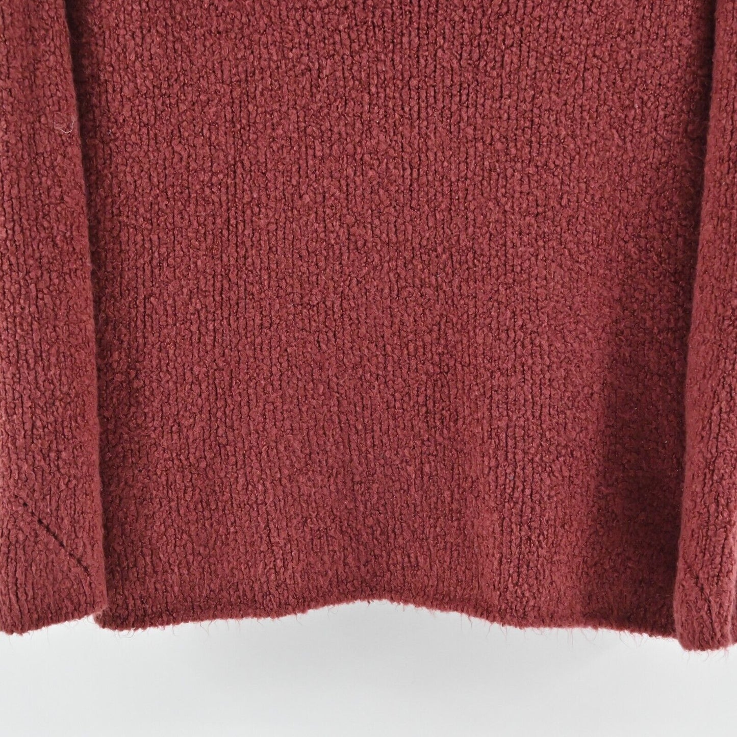URBAN OUTFITTERS Sweater Womens M Red Fuzzy Pullover V Neck Oversized Soft Cozy