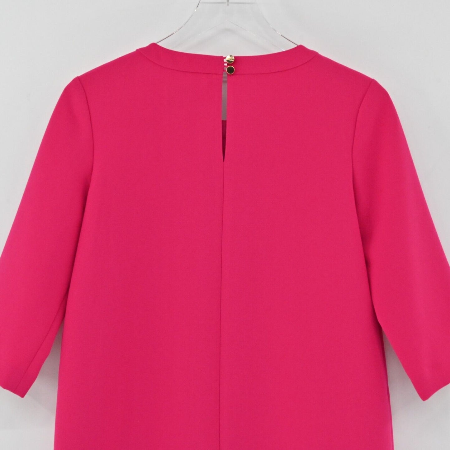 KATE SPADE Dress Womens Size 2 Demi Scalloped Shift Dress Sweetheart Pink Solid