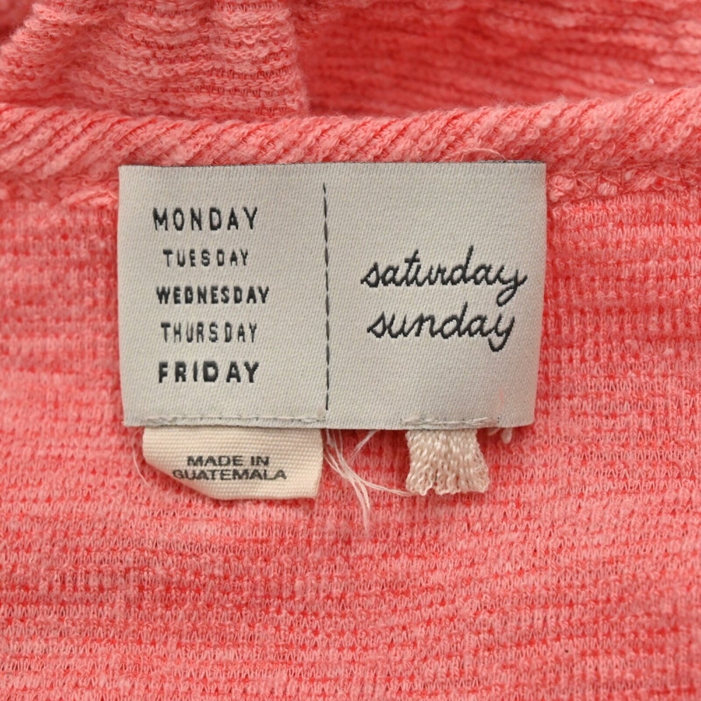 Anthropologie Womens Jovie Coral Dress Size L Puff Sleeve Belted SATURDAY SUNDAY