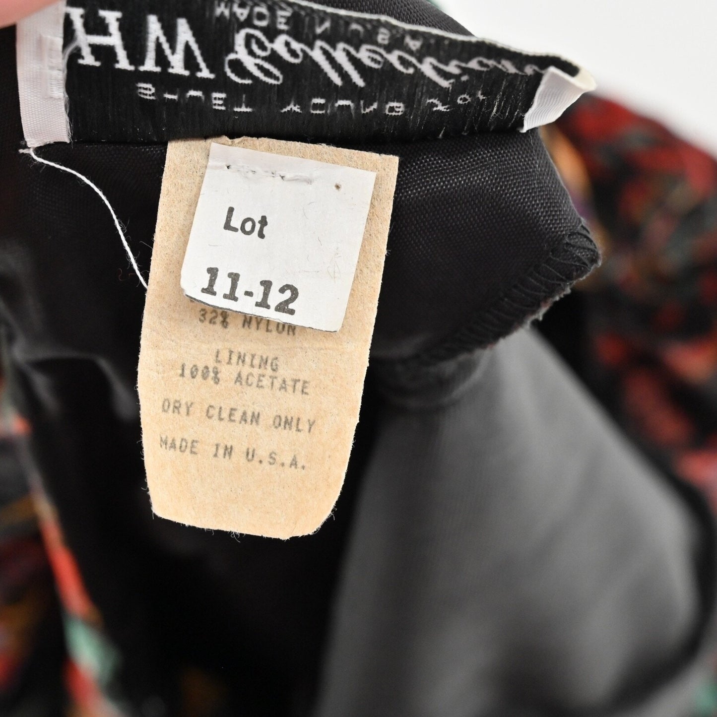 Vtg 80s Floral Velvet Dress Size S Whimsigoth Dark Romantic Puff Goth Open Back