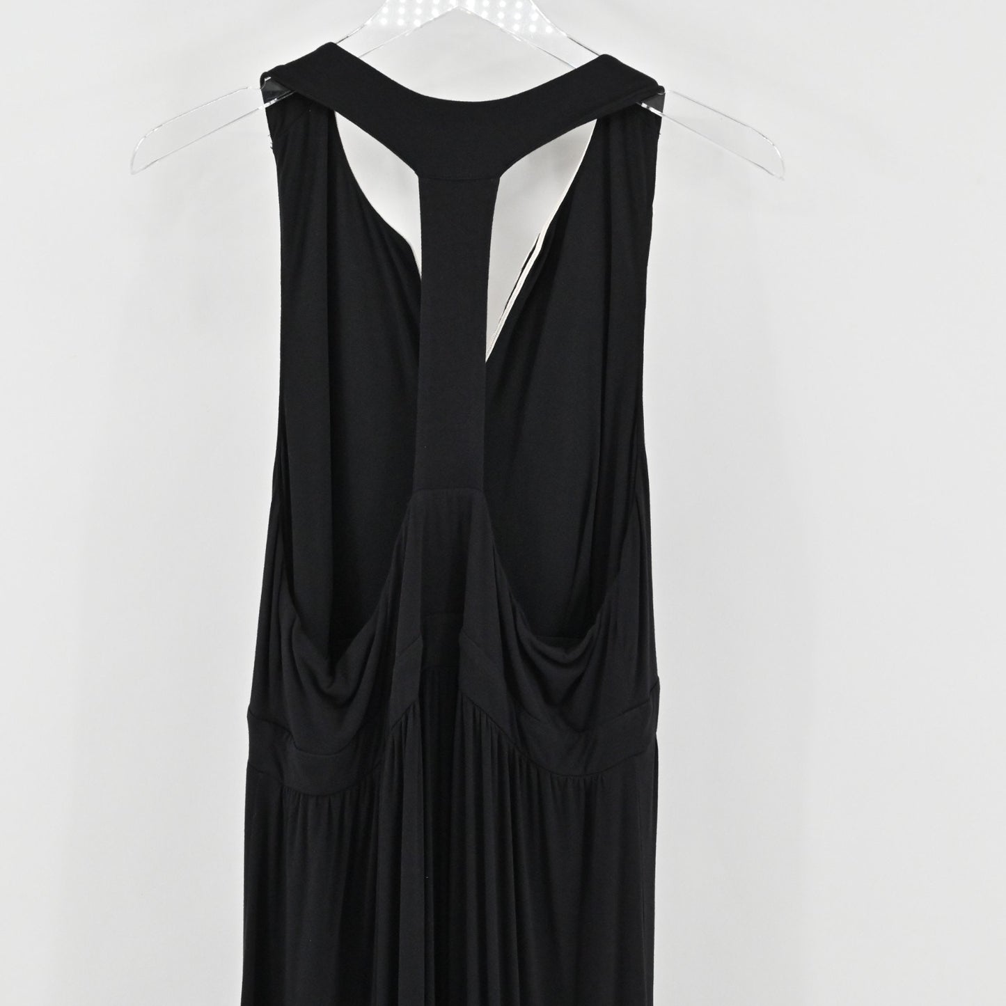 INC International Concepts Embroidered Maxi Dress Size XL Black Sleeveless VNeck
