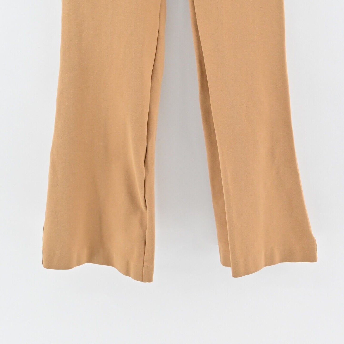 ANTHROPOLOGIE Pants Womens Size 2 Naomi Flare Tan Mid Rise Stretch Retro MAEVE