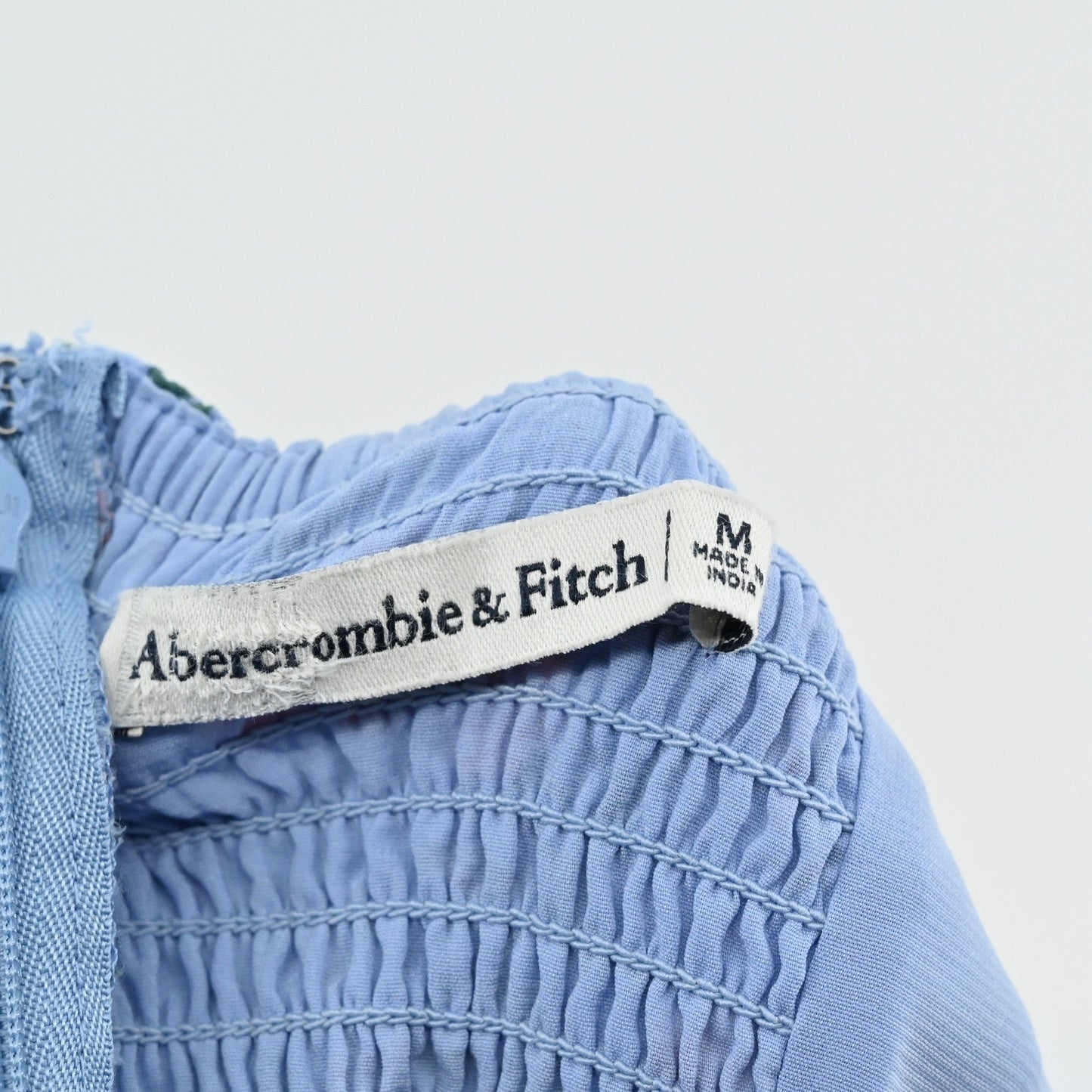 Abercrombie Fitch Ditzy Floral Mini Dress Size M Romantic Girly Blue Square Neck