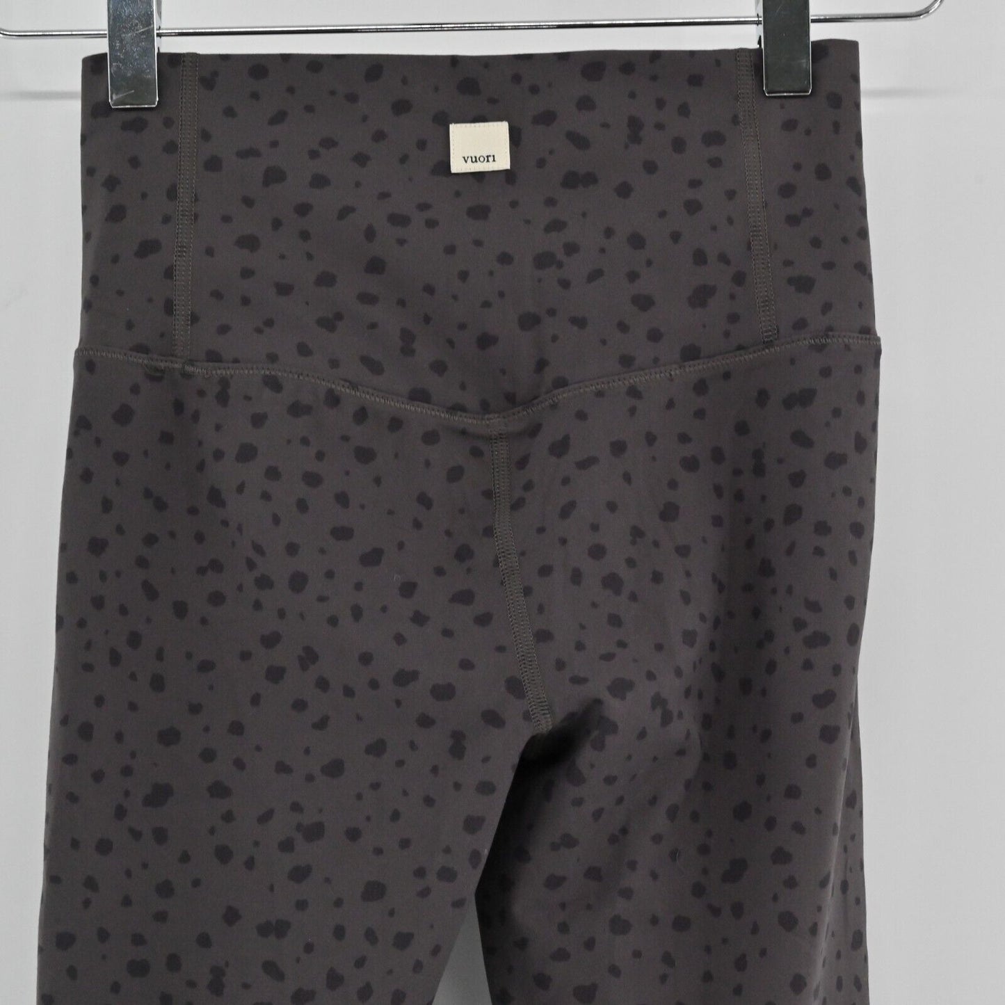 VUORI Leggings Womens Size XS Gray Elm Dot Studio Seamless Moisture Wicking Gym