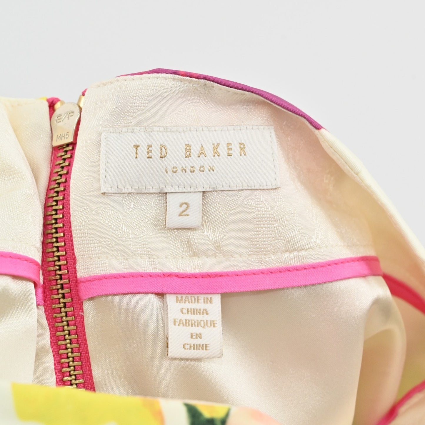 Ted Baker Floral Mini ALine Skirt Size S Flower at High Tea Print Casual Chic