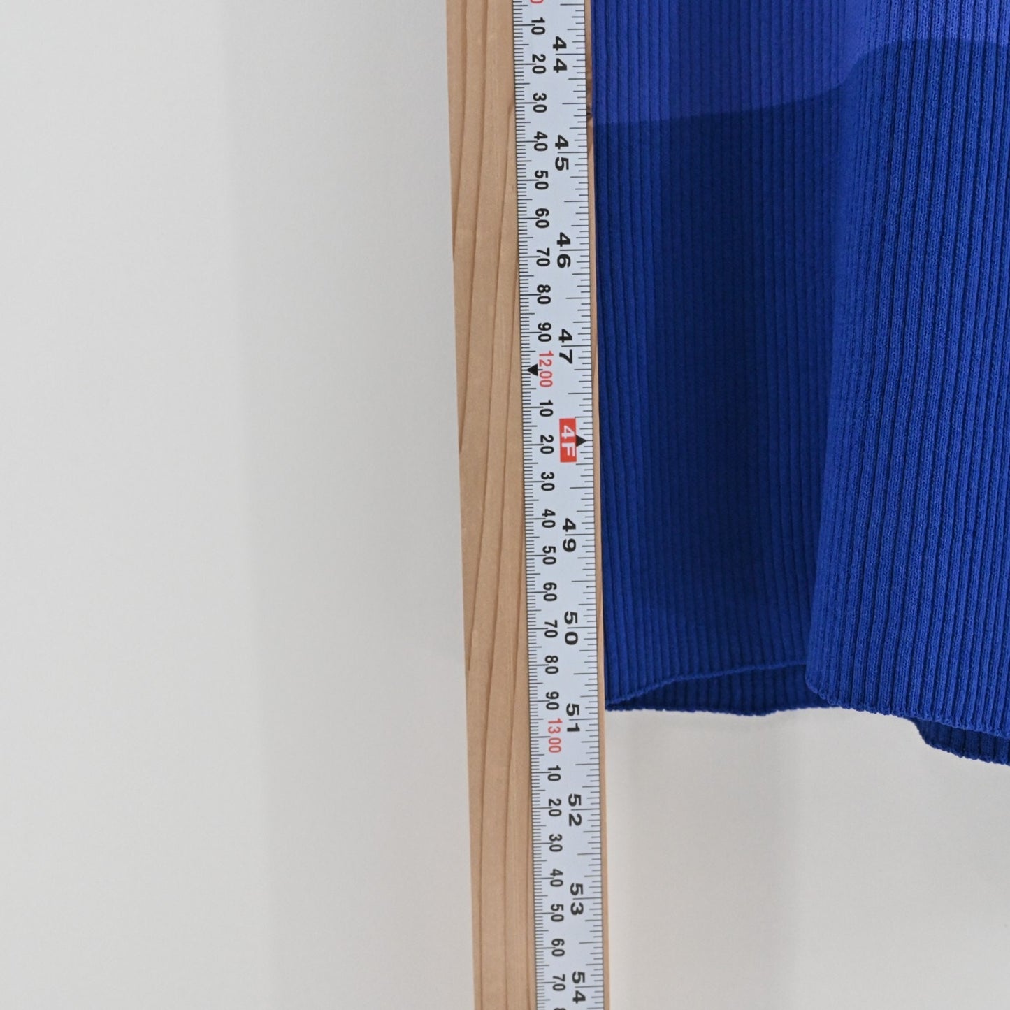 STAUD Dress Size L Dana Blue Colorblock Sleeveless VNeck Rib Knit Fitted Midi