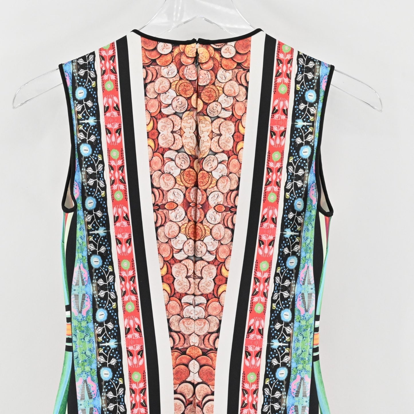 Clover Canyon Long Board Neoprene Bodycon Dress Size S Mini Scuba Dopamine