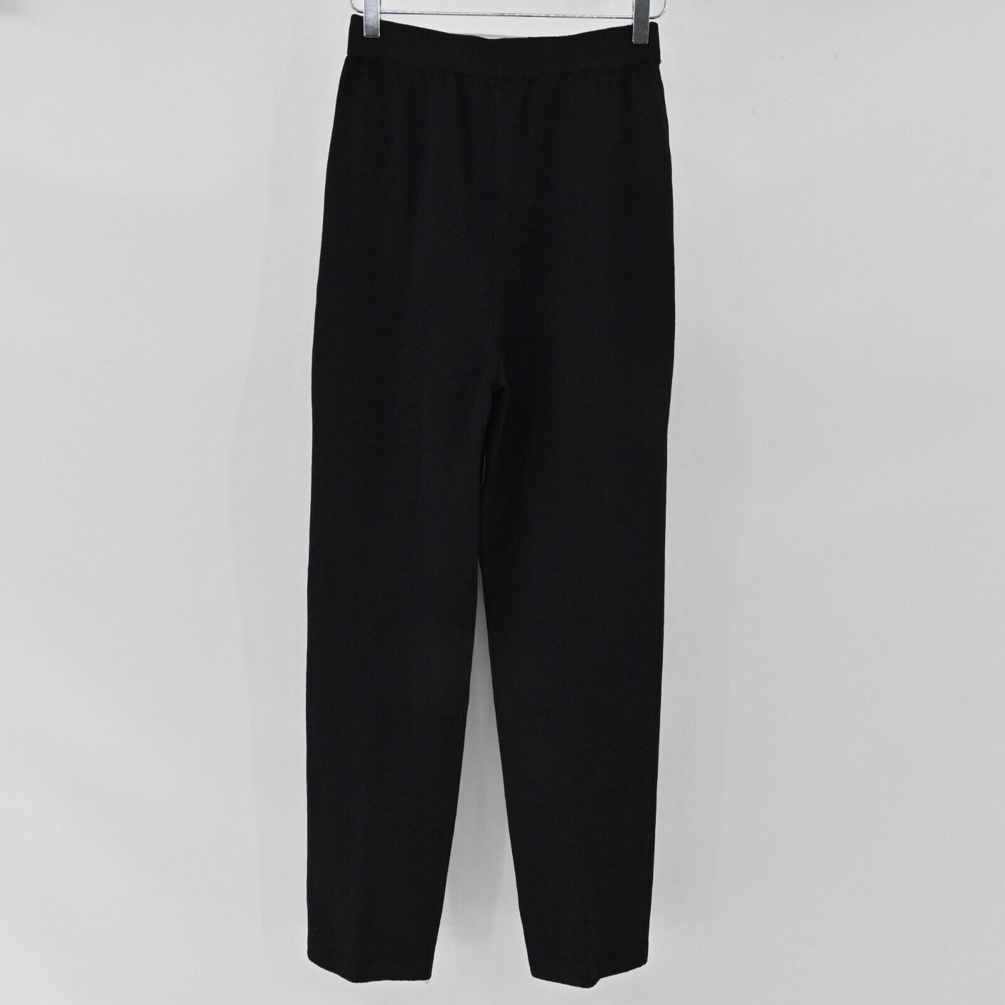 ST JOHN Pants Womens Size 6 Santana Knit Black High Waisted Trousers COLLECTION